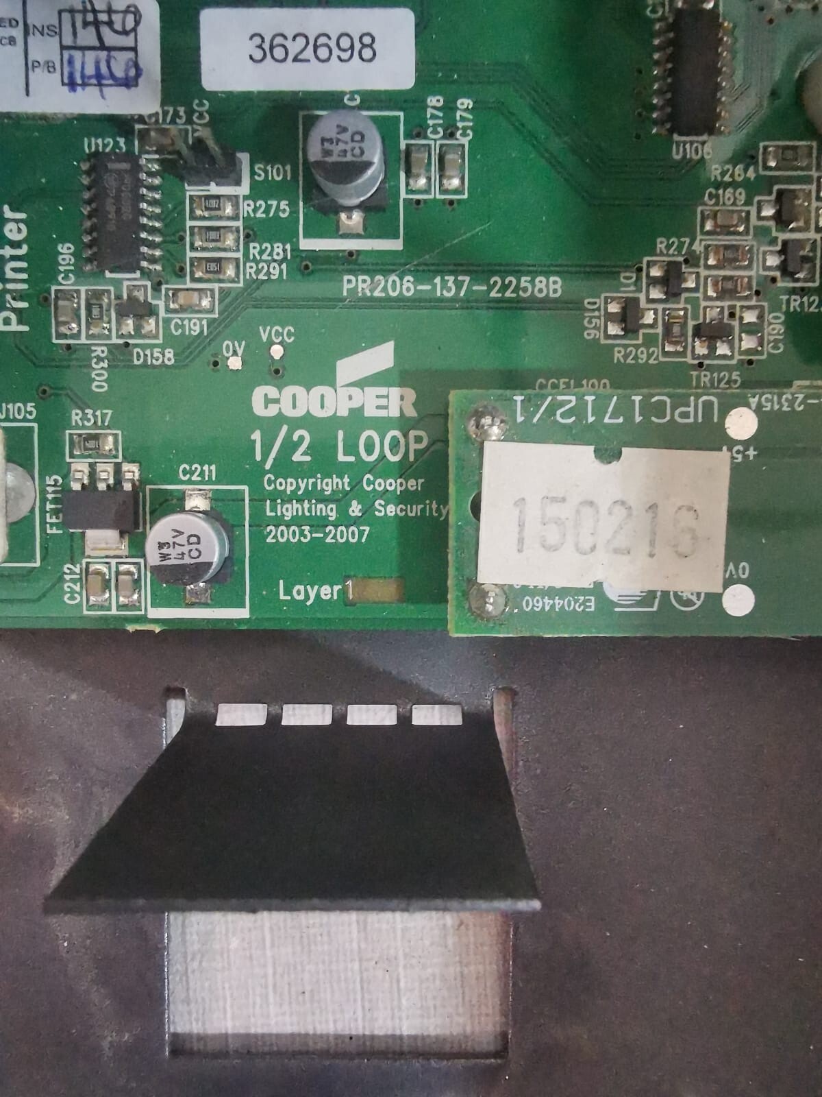 COOPER PR206-137-2258B COOPER PR206-137-2258B 1/2 LOOP BOARD 5