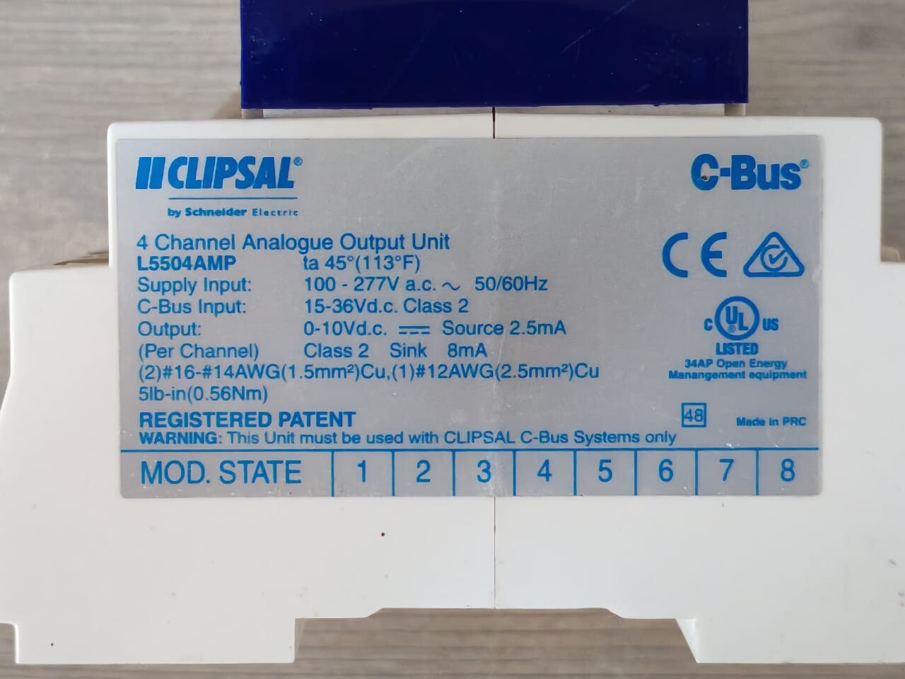 Clipsal L5504AMP Clipsal L5504AMP 4-Channel Analog Output Unit (Mfg. 2015) 2