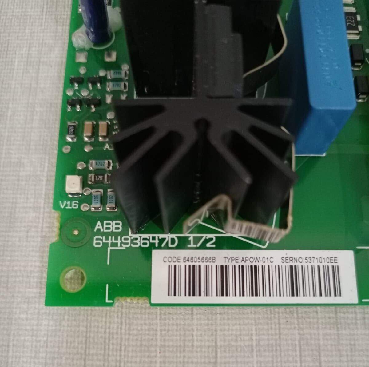 ABB APOW-01C ABB APOW-01C 64493647D 1/2 POWER SUPPLY BOARD 2