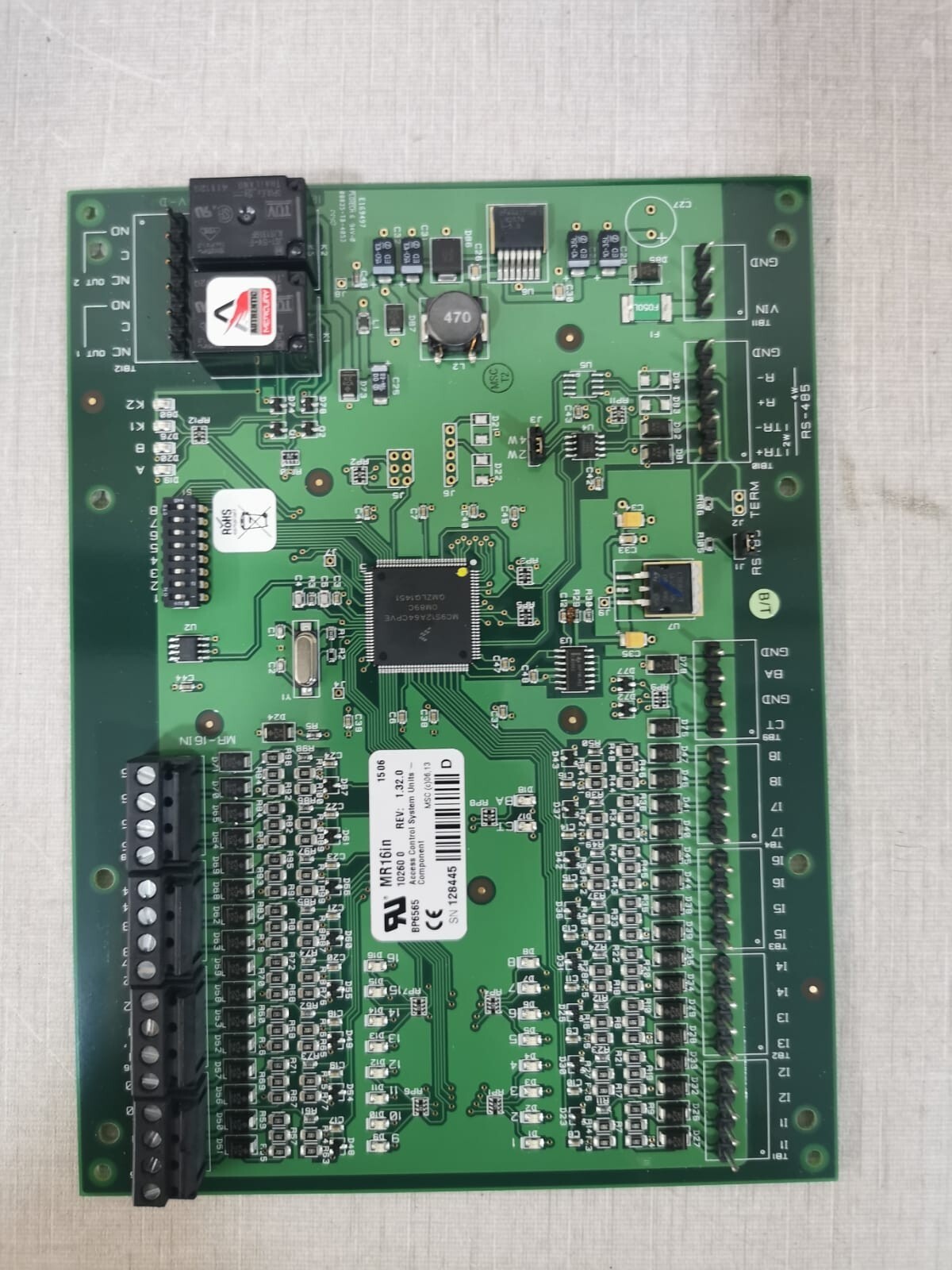 ACCESS MR16IN EMAX-MR16IN REV:1.32.0 16IN / 20UT ACCESS CONTROL SYSTEM UNITS 4