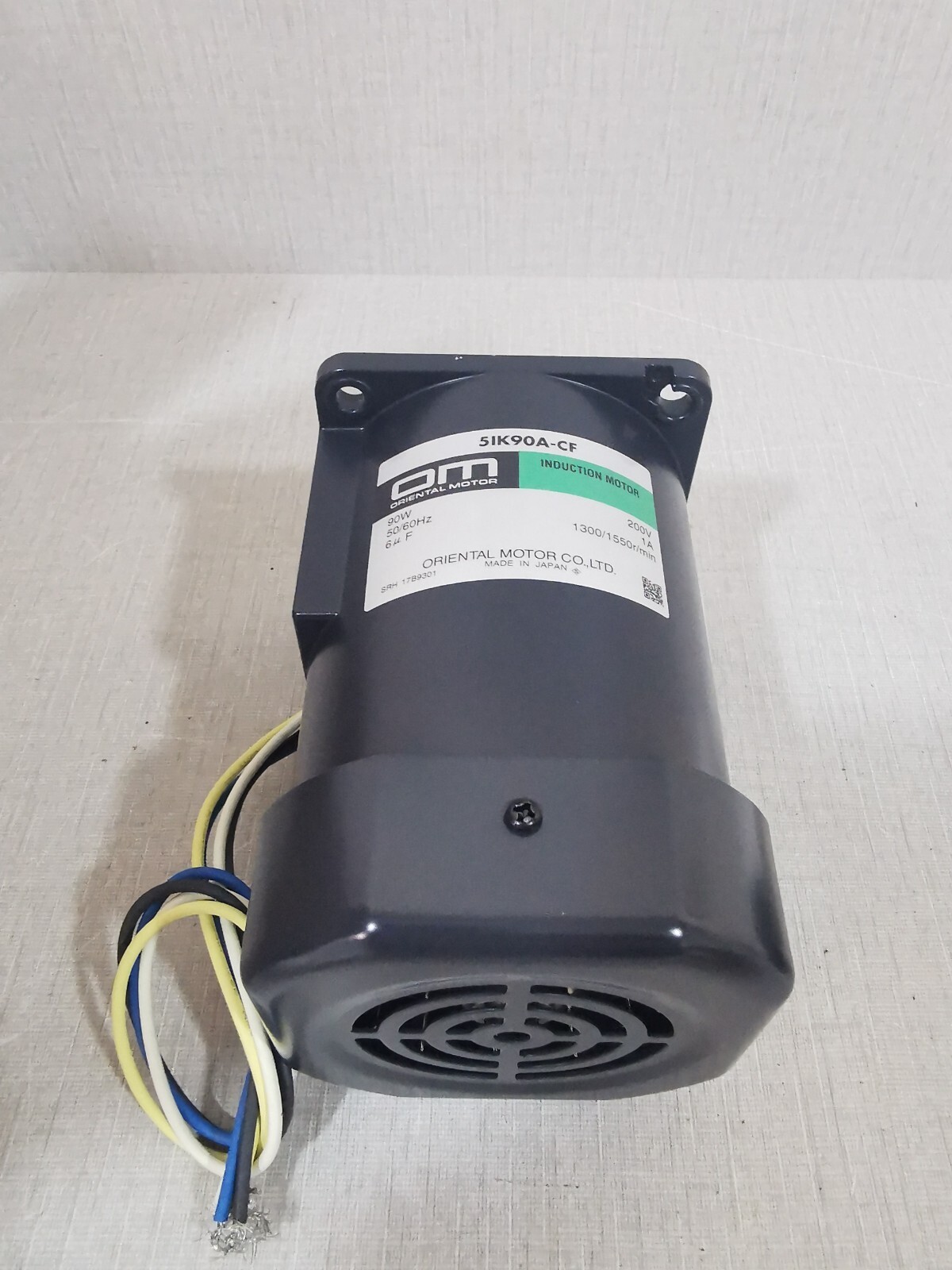 Oriental Motor 5IK90A-CF ORIENTAL MOTOR 5IK90A-CF INDUCTION MOTOR 90W 50/60Hz 4