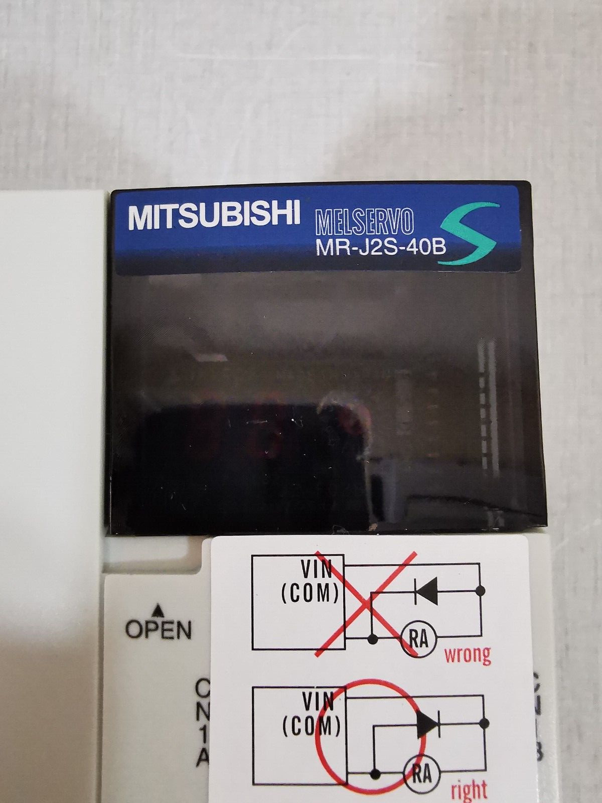 Mitsubishi MR-J2S-40B MITSUBISHI MR-J2S-40B SERVO MOTOR 400W 3