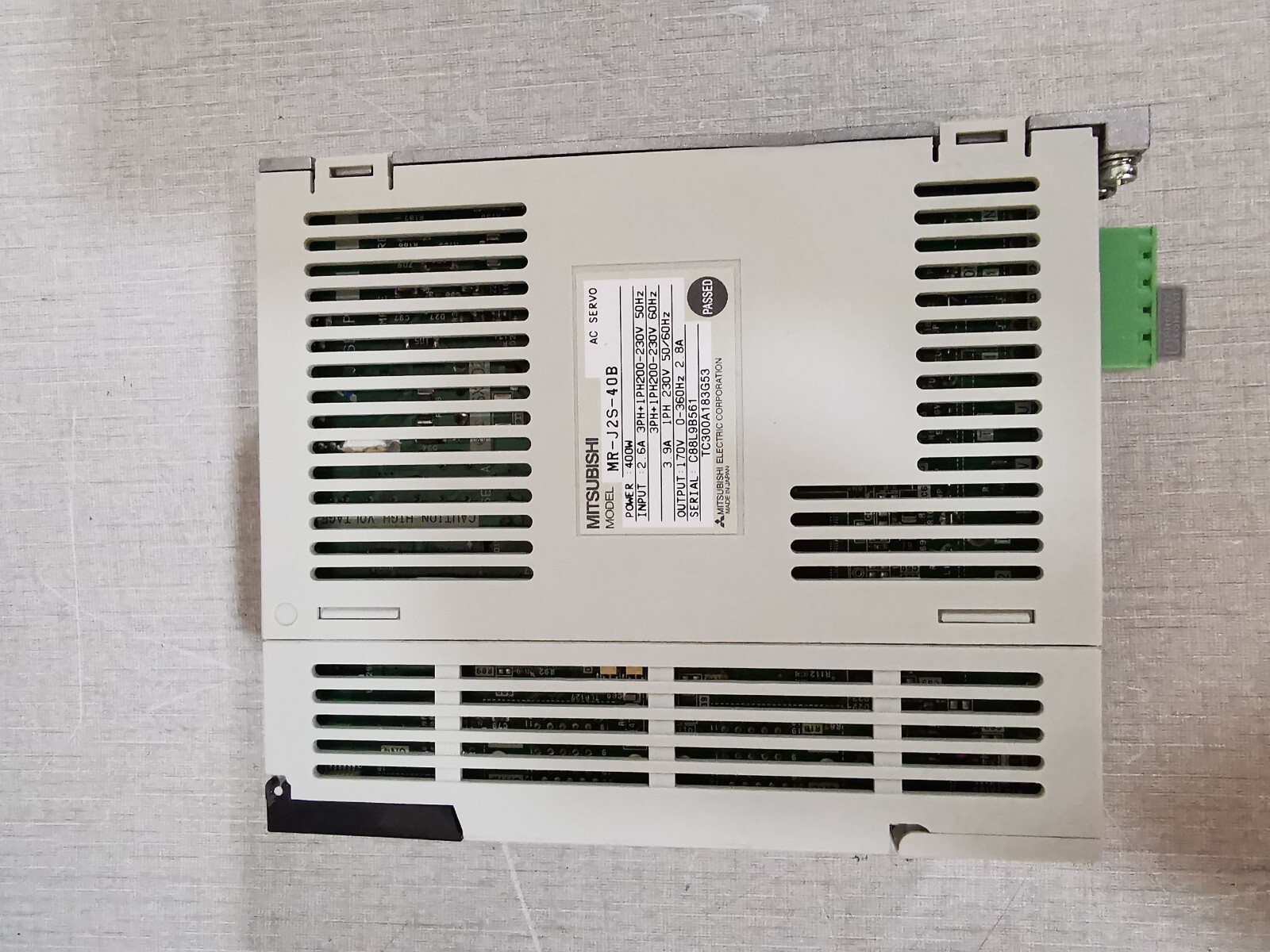 Mitsubishi MR-J2S-40B MITSUBISHI MR-J2S-40B SERVO MOTOR 400W 5