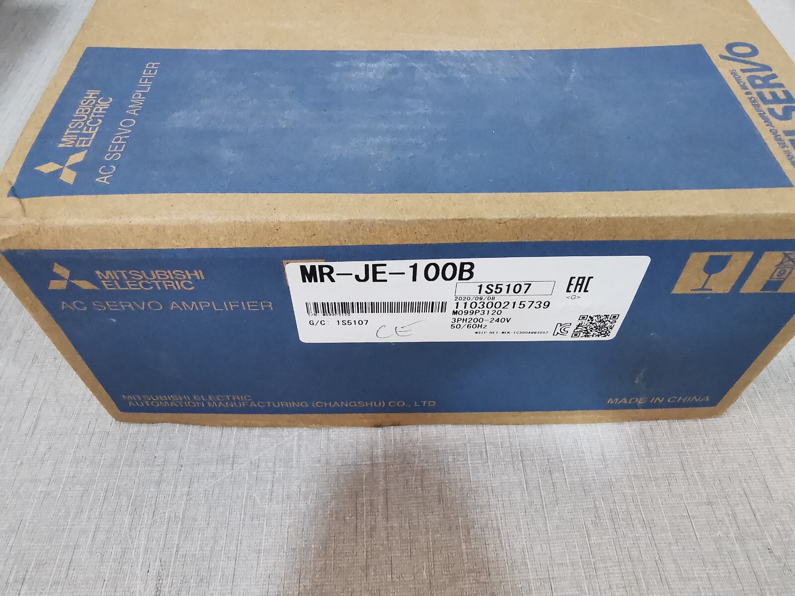 Mitsubishi MR-JE-100B MITSUBISHI MR-JE-100B SERVO DRIVE 10