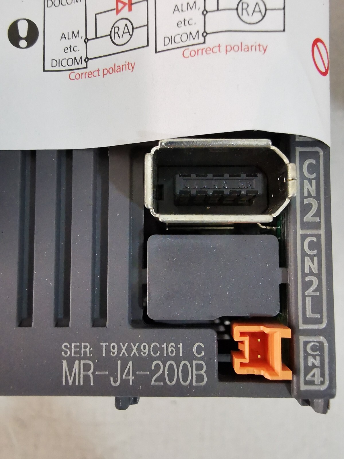 Mitsubishi MR-J4-200B MITSUBISHI MR-J4-200B AC SERVO DRIVE AMPLIFIER 240V 50-60HZ 3