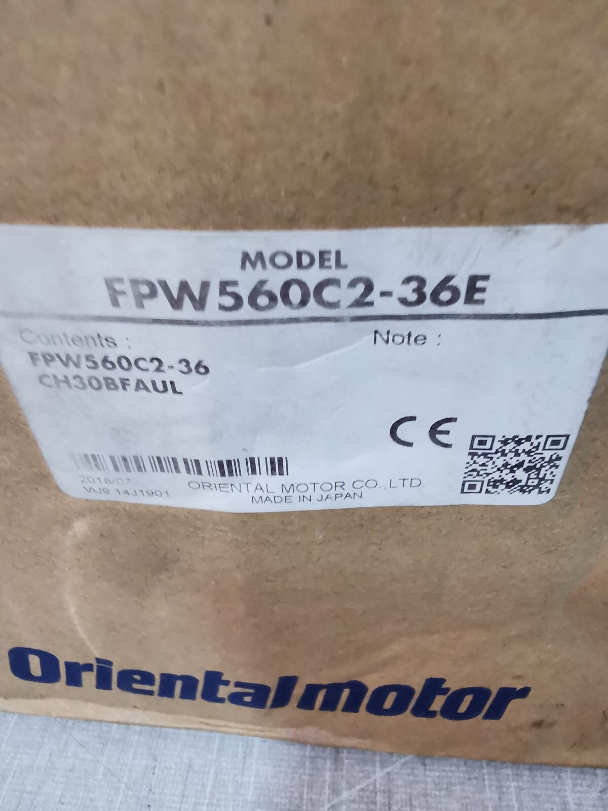 Oriental Motor FPW560C2-36 ORIENTAL MOTOR FPW560C2-36 WATER TIGHT MOTOR 7