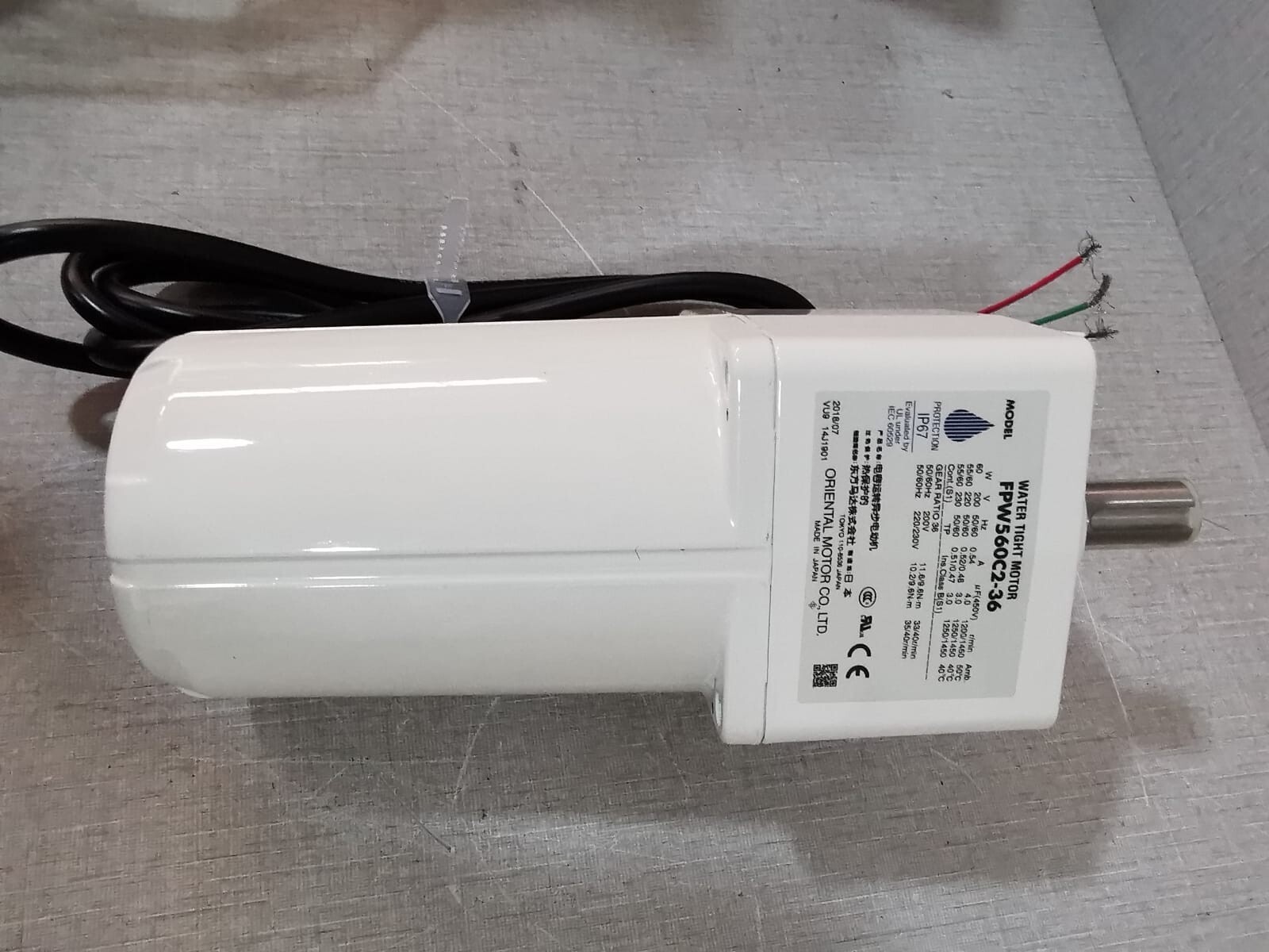 Oriental Motor FPW560C2-36 ORIENTAL MOTOR FPW560C2-36 WATER TIGHT MOTOR 8