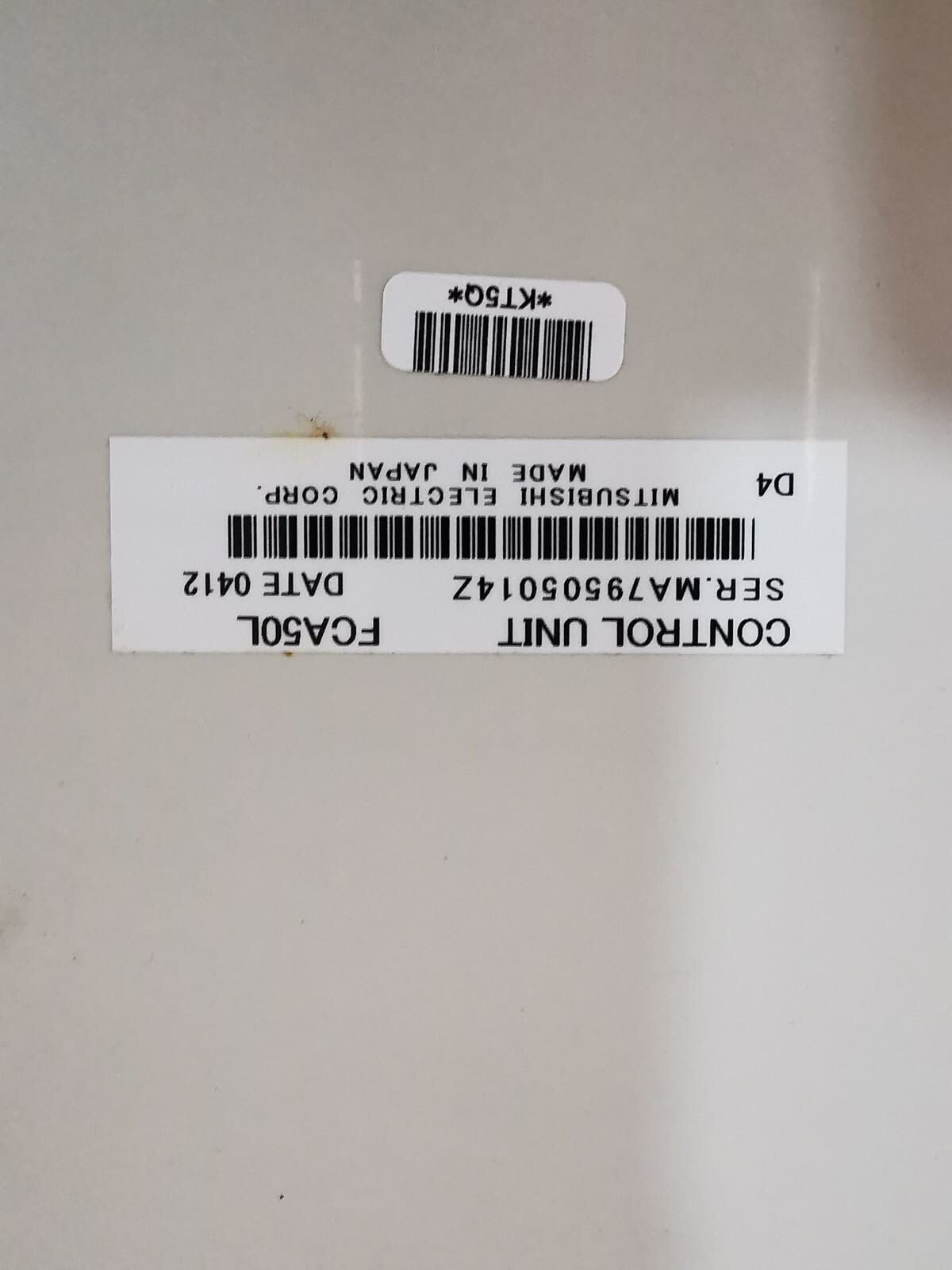 Mitsubishi Electric FCA50L MITSUBISHI FCA50L CONTROL UNIT 2