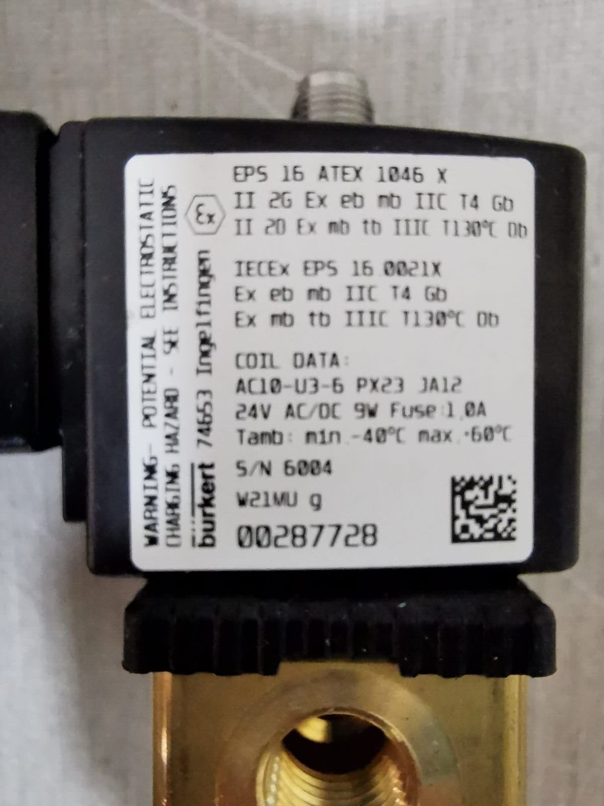 Burkert 74653 BURKERT 74653 POTENTIAL ELECTROSTATIC 3