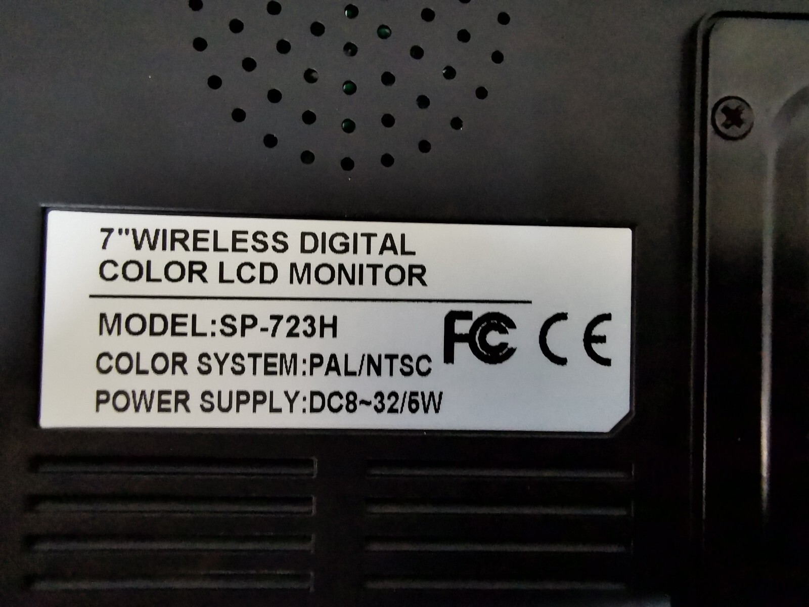 TFT SP-723H TFT SP-723H LCD COLOR MONITOR REAR VIEW CAMERA MONITOR SYSTEM 7