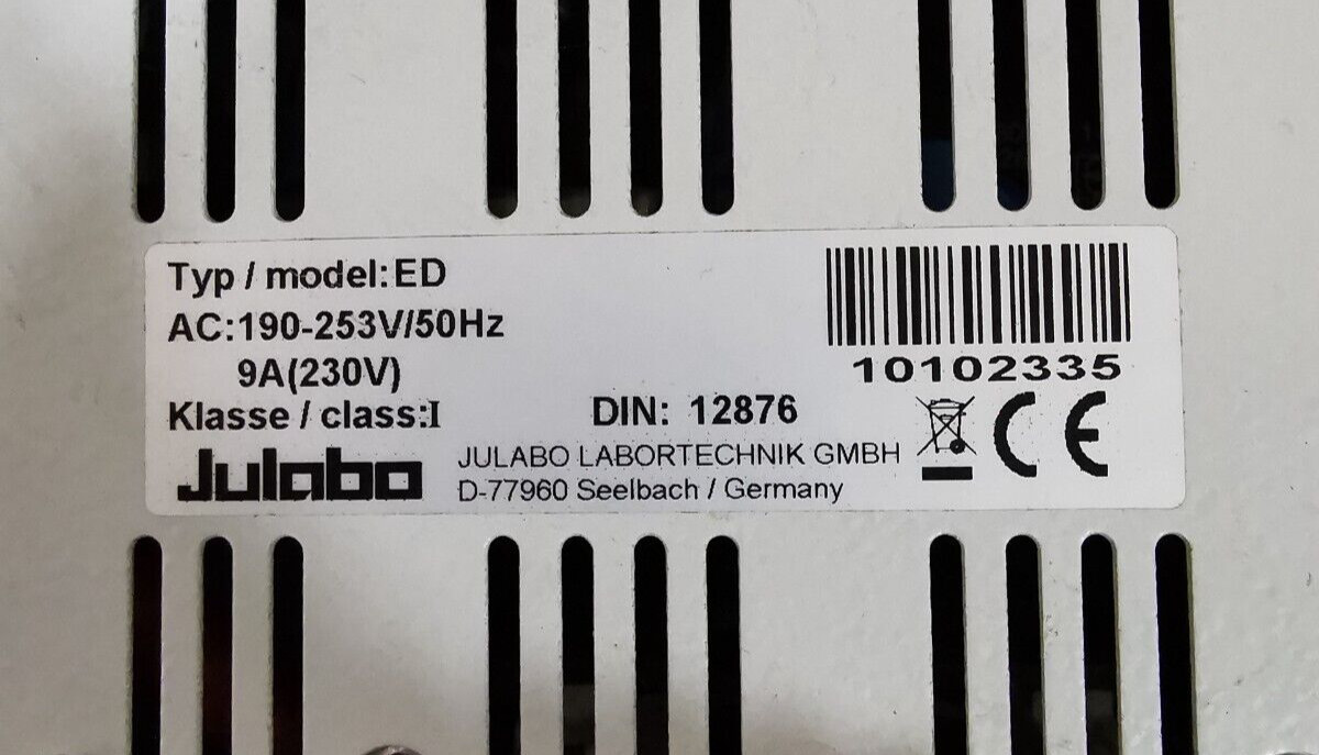 Julabo ED Julabo ED Open Bath Heating Emersion Circulator 190-253V/50Hz 9A 230V 4