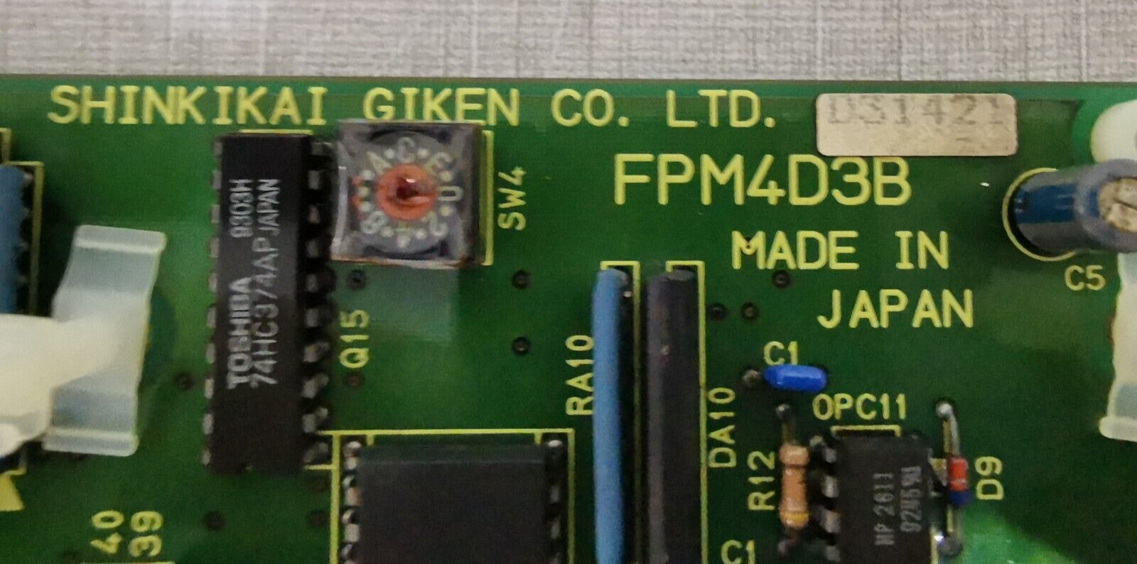 SHINKIKAI GIKEN D31421 SHINKIKAI GIKEN FPM4D3B CONTROL BOARD D31421 3