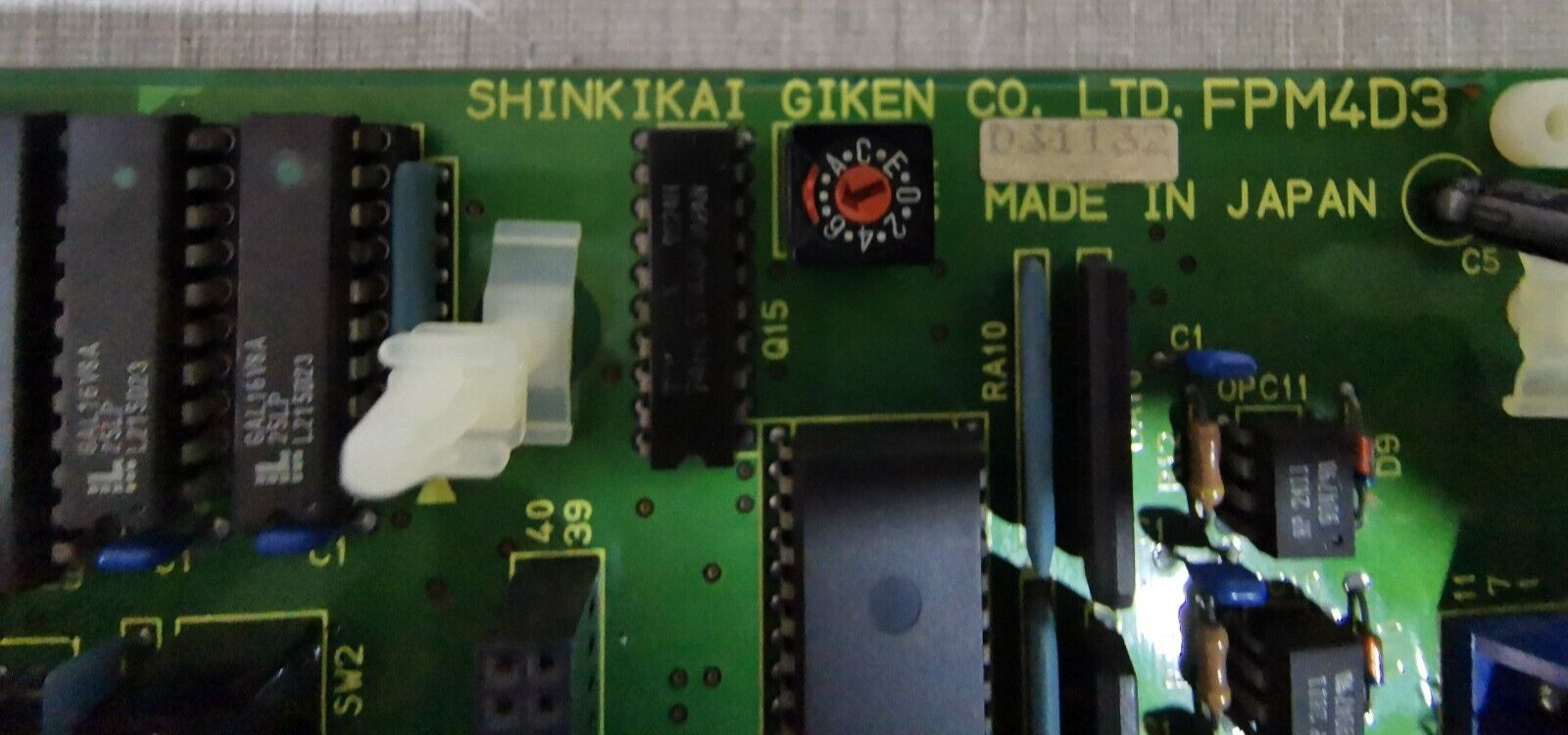 SHINKIKAI GIKEN D31132 SHINKIKAI GIKEN FPM4D3 CONTROL BOARD D31132 4