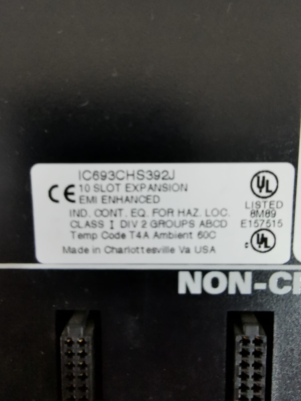 GE IC693CHS392J GE Fanuc IC693CHS392J NON-CPU SLOTS 4