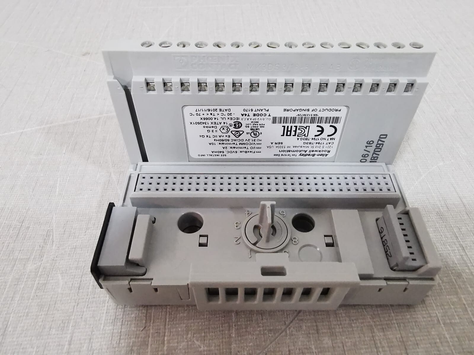 Rockwell Automation 1794-TB3G Allen Bradley 1794-TB3G A Flex Terminal Base 5