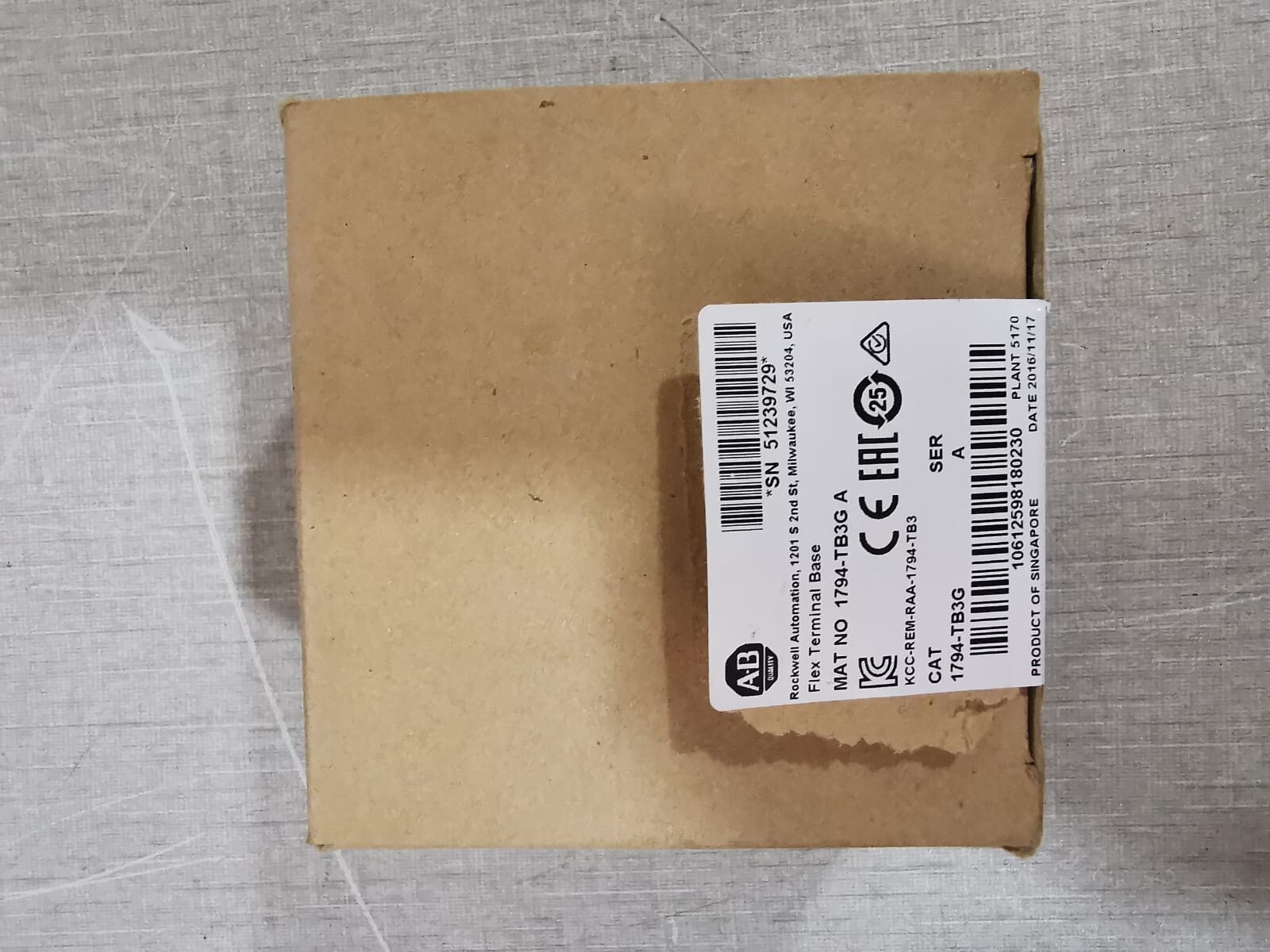 Rockwell Automation 1794-TB3G Allen Bradley 1794-TB3G A Flex Terminal Base 6