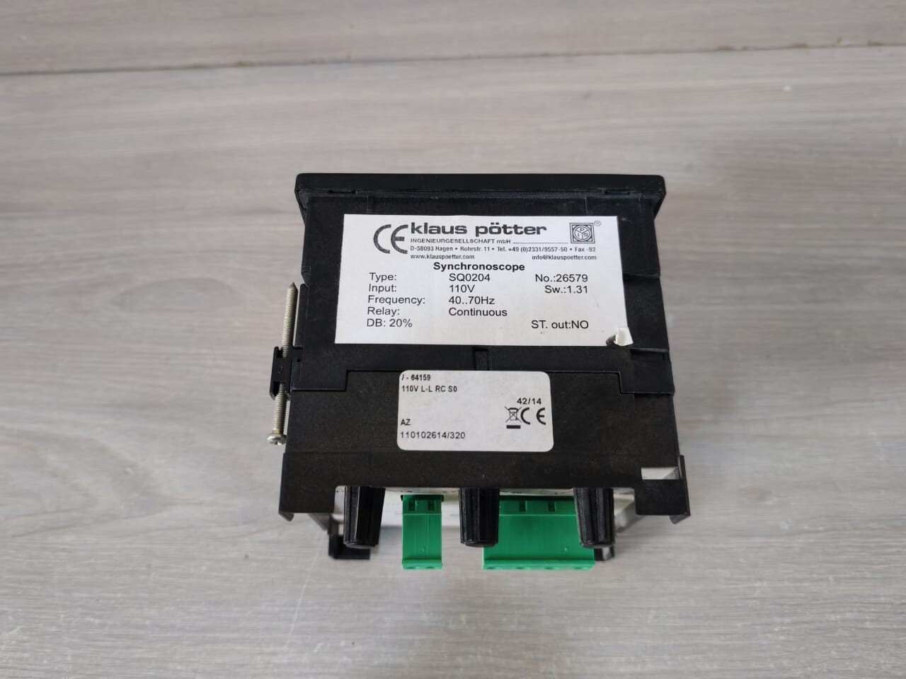 Klaus Potter SQ0204 Klaus Potter SQ0204 Synchronoscope 8