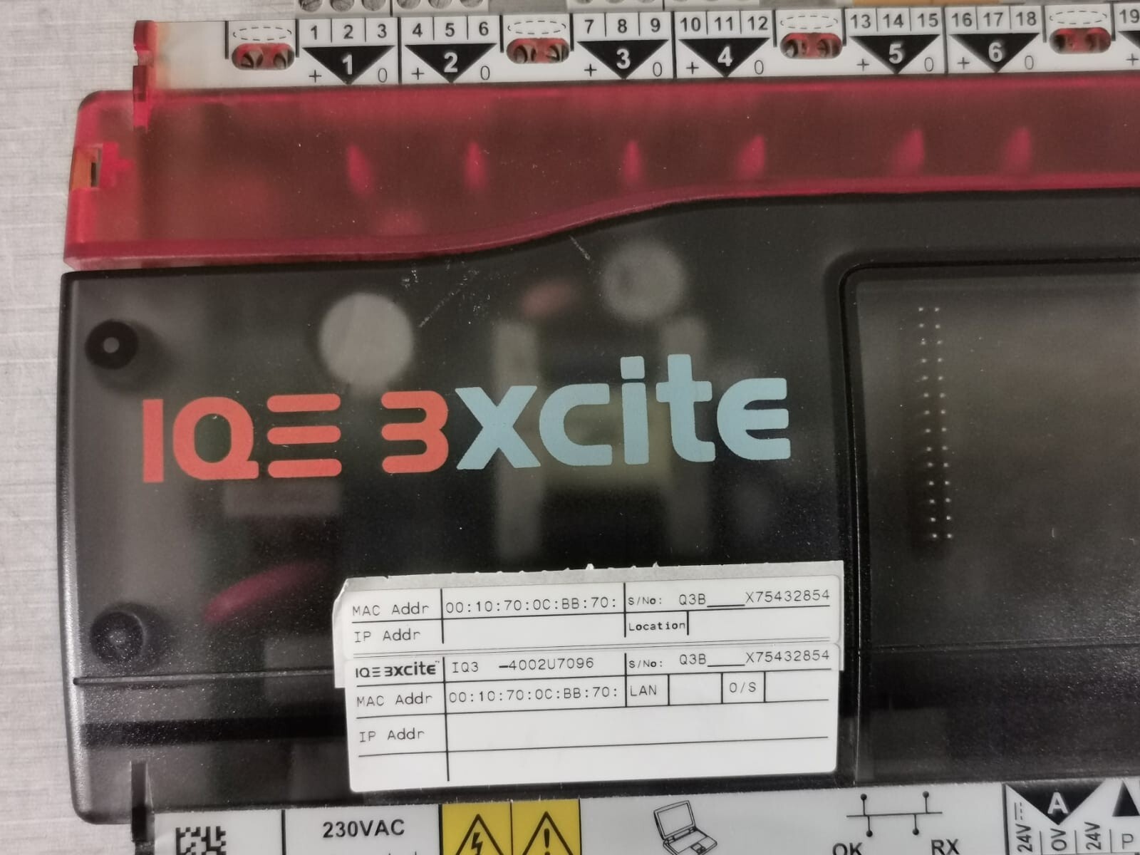 Trend IQ3-4002U7096 TREND IQE 3XCITE IQ3-4002U7096 CONTROLLER 3