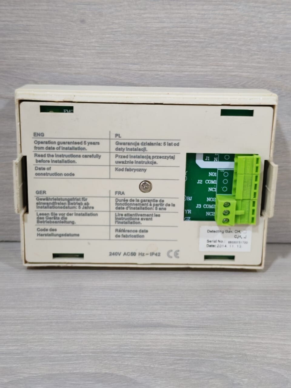 SITEX GLD 0305 SITEX GLD 0305 GAS DETECTOR 6