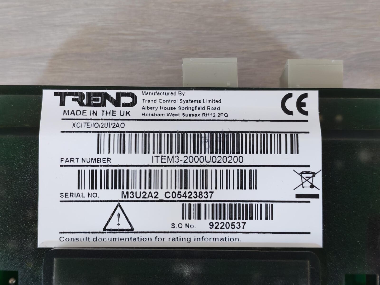 Trend ITEM3-2000U020200 TREND XCITE 2UI/2AO ITEM3-2000U020200 CONTROLLER 5