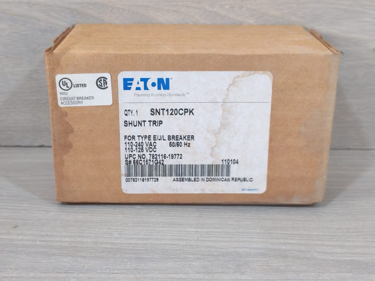 Eaton 66C1571G42 EATON SNT120CPK SHUNT TRIP FOR TYPE E/J/L BREAKER 66C1571G42 10