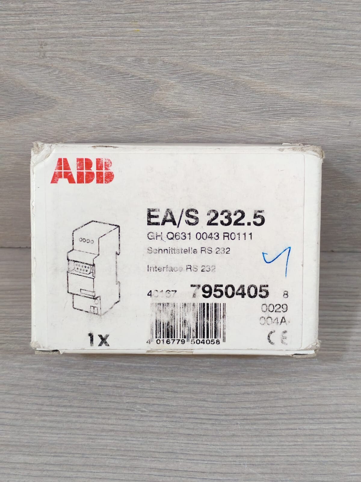 ABB GH Q631 0043 RO111 ABB EA/S 232.5 GH Q631 0043 RO111 RS 232 INTERFACE 8