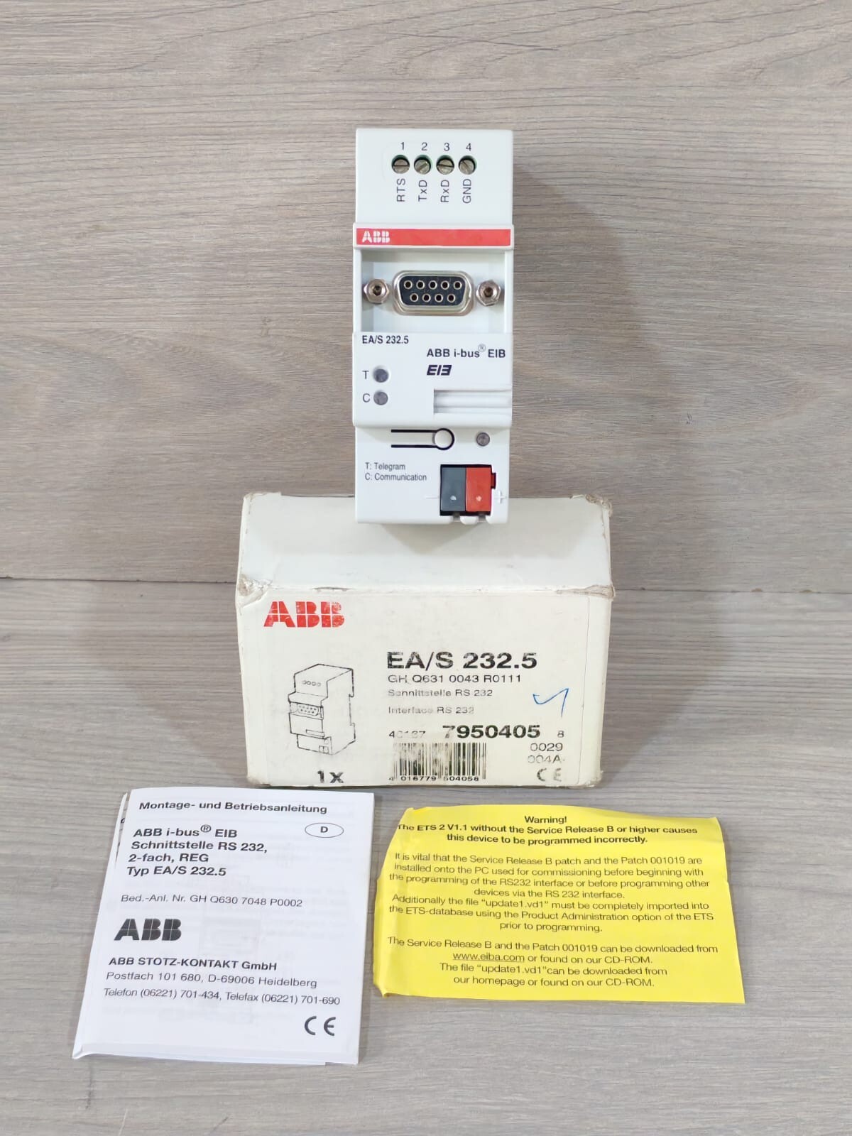 ABB EA/S 232.5 GH Q631 0043 RO111 RS 232 INTERFACE