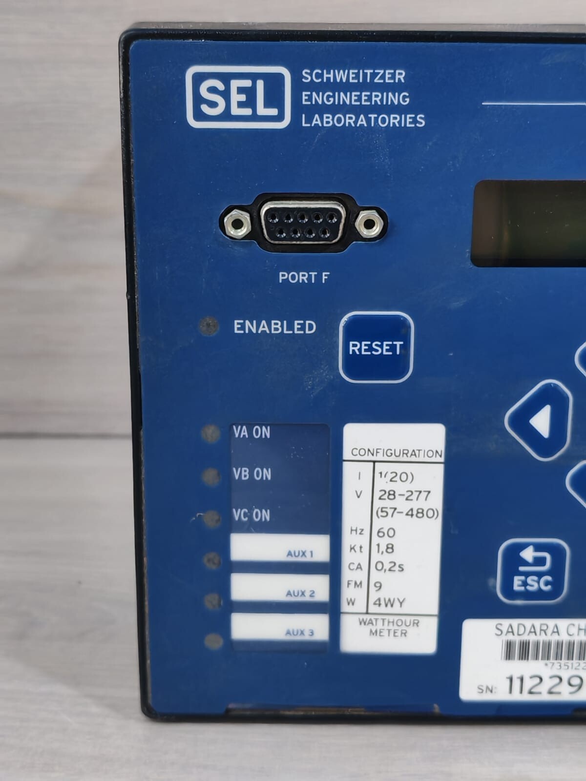 SEL 0735AX00943FXXXXXX16111XX SEL-735 0735AX00943FXXXXXX16111XX POWER QUALITY & REVENUE METER 3