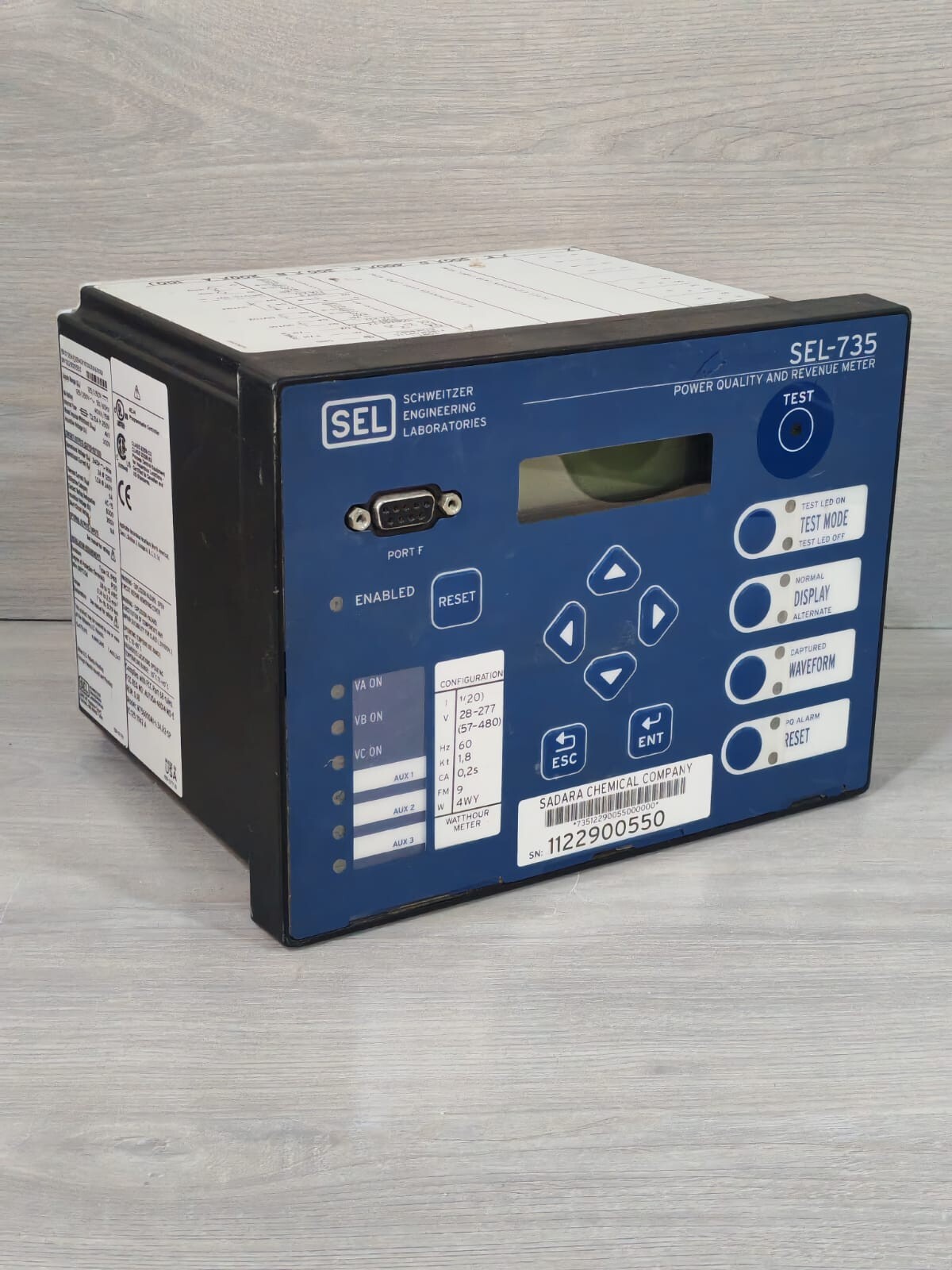 SEL 0735AX00943FXXXXXX16111XX SEL-735 0735AX00943FXXXXXX16111XX POWER QUALITY & REVENUE METER 5