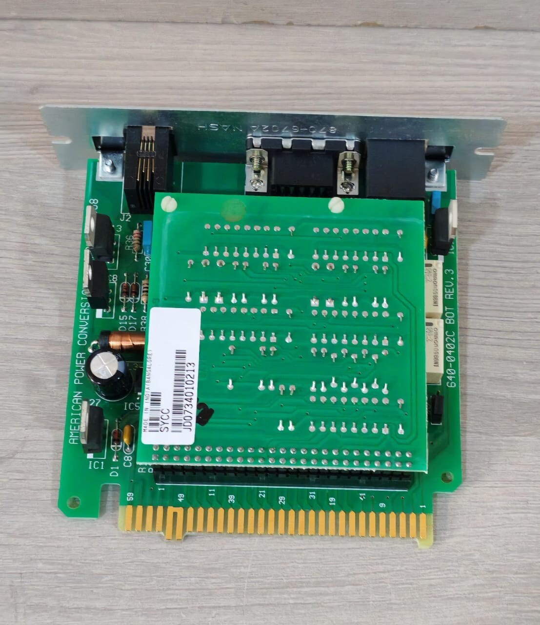 APC SYCC 640-0402C BOT REV.3 APC 885-6625C/5 SYCC 640-0402C BOT REV.3 SYMMETRA COMMUNICATION CARD 9