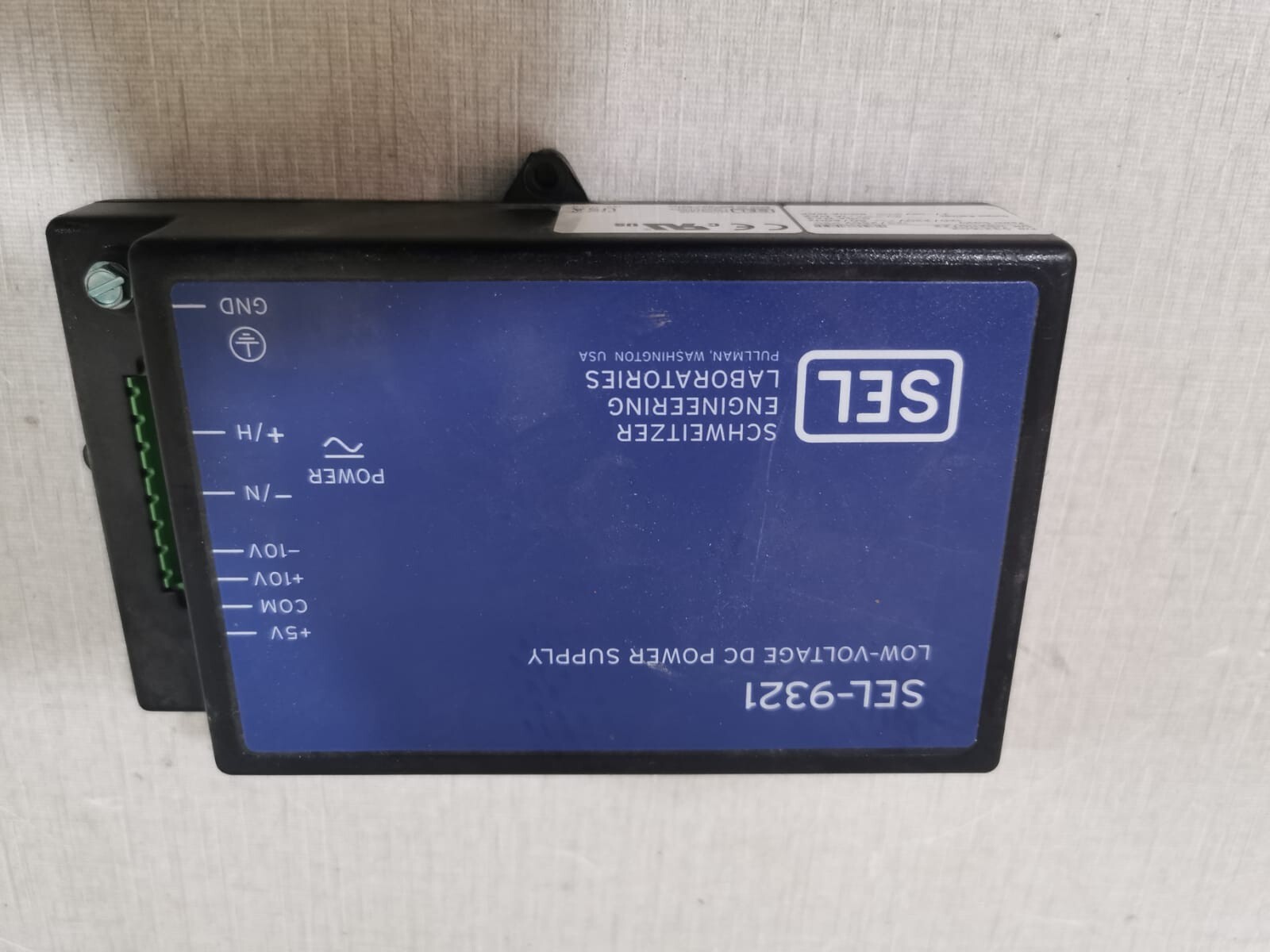 SEL 932160X SEL-9321 LOW-VOLTAGE DC POWER SUPPLY 932160X 125/250V 120/230V 50/60Hz 2