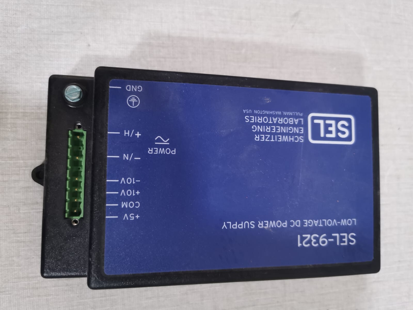 SEL 932160X SEL-9321 LOW-VOLTAGE DC POWER SUPPLY 932160X 125/250V 120/230V 50/60Hz 3