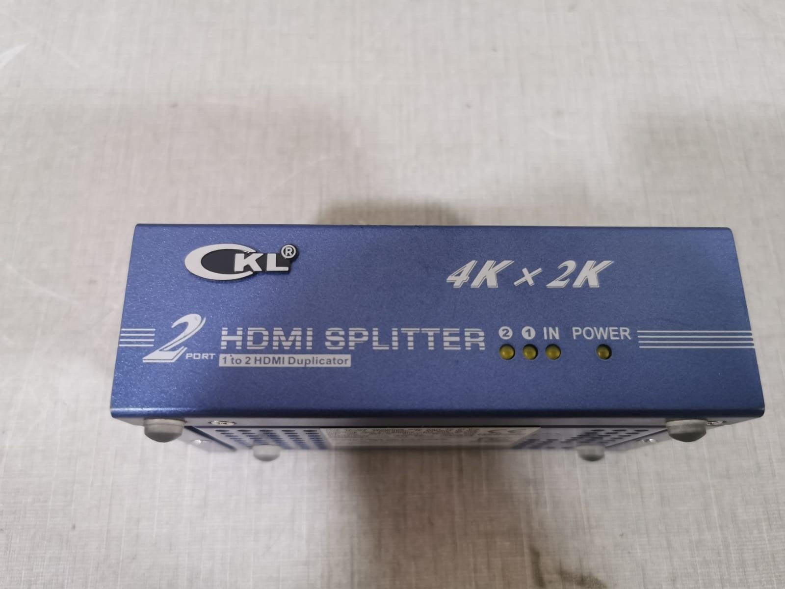 ckl 4Kx2K CKL 4Kx2K 2 PORT HDMI SPLITTER 1 to 2 HDMI Duplicator 4