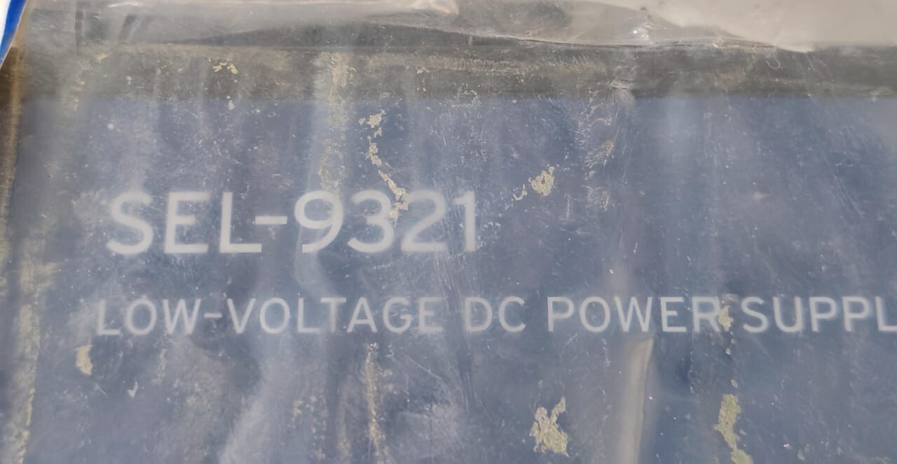 SEL 932160X SEL-9321 LOW-VOLTAGE DC POWER SUPPLY PN 932160X 125/250V 120/230V 50/60Hz 2
