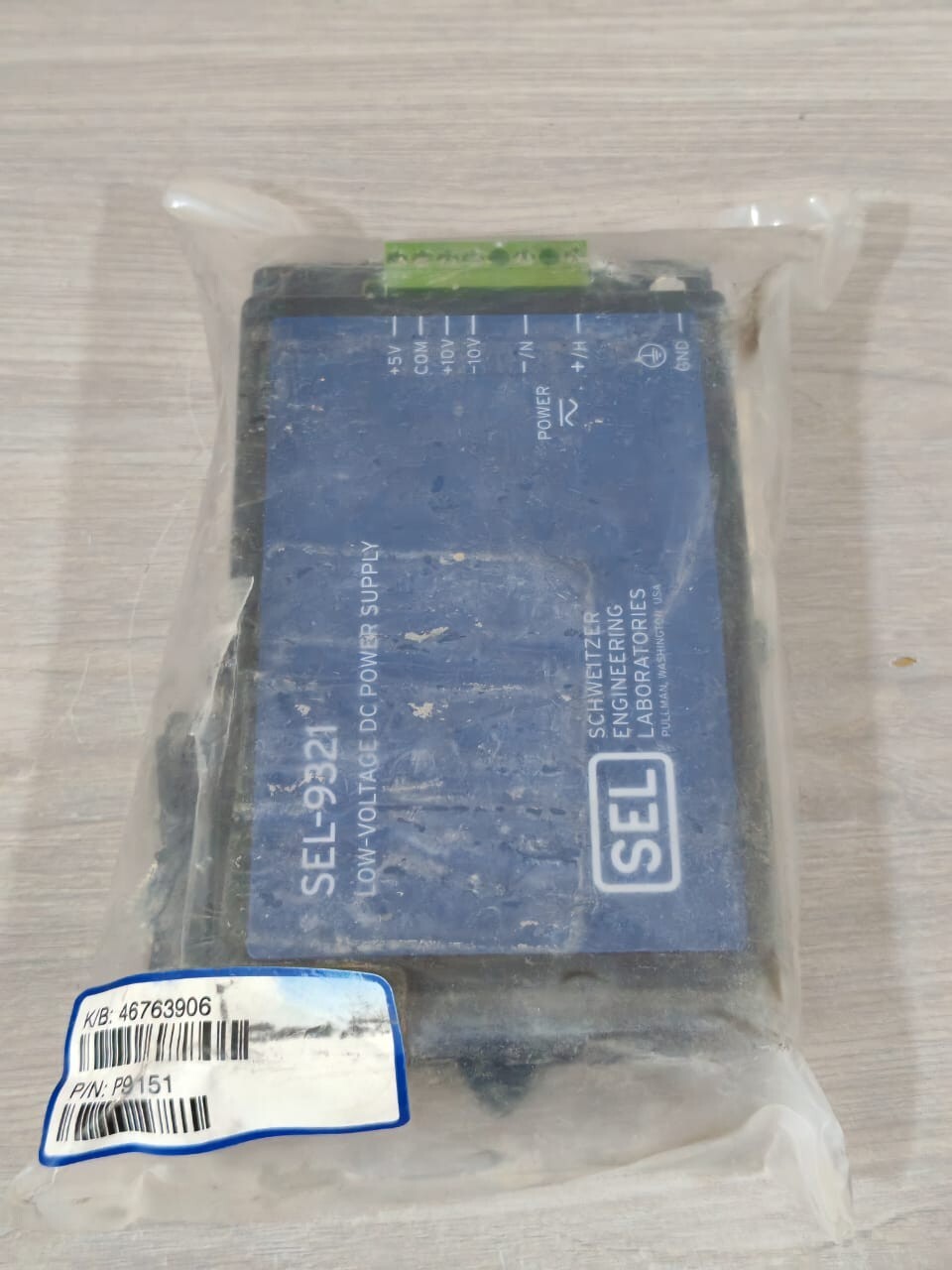 SEL 932160X SEL-9321 LOW-VOLTAGE DC POWER SUPPLY PN 932160X 125/250V 120/230V 50/60Hz 4