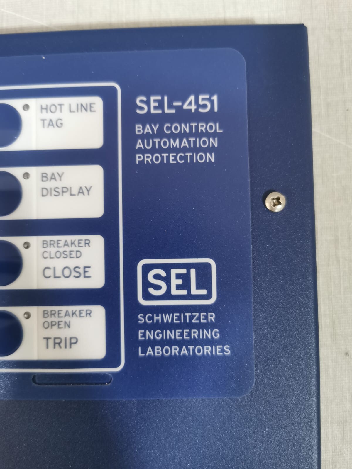 SEL SEL-451 SEL-451 BAY CONTROL AUTOMATION PROTECTION SCREEN 2