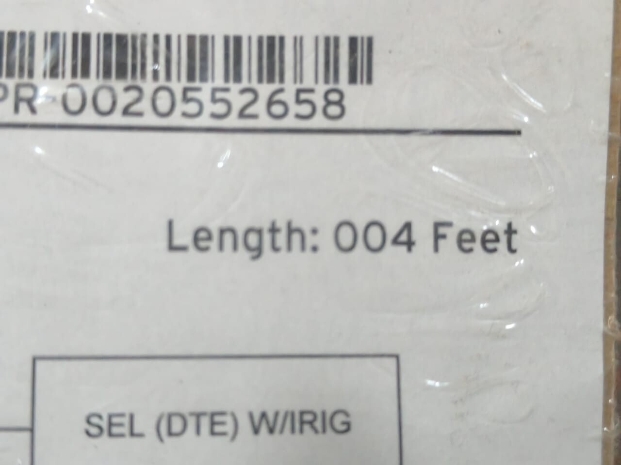 SEL C273A/C273A-004 SEL C273A/C273A-004 DB9 MALE CONNECTOR 004 FEET 4