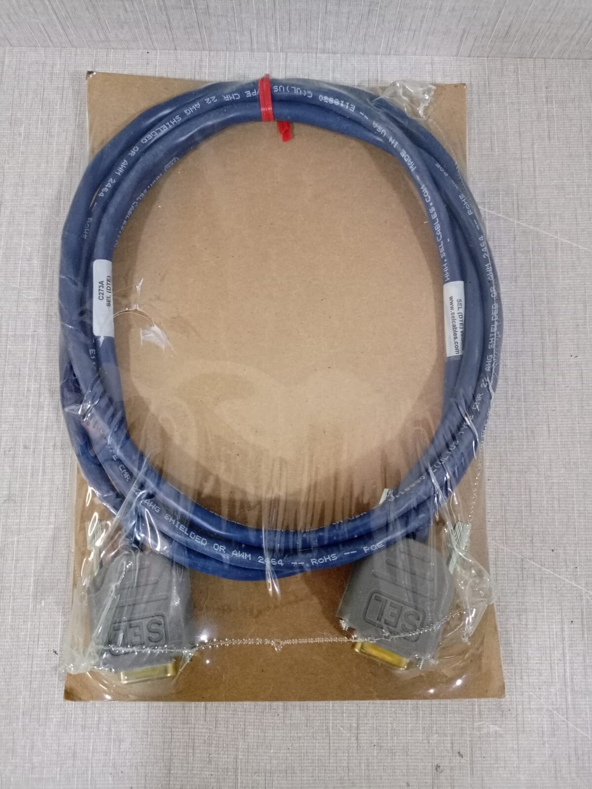 SEL C273A SEL C273A 9-PIN MALE D SUB CONNECTOR 006 FEET 2