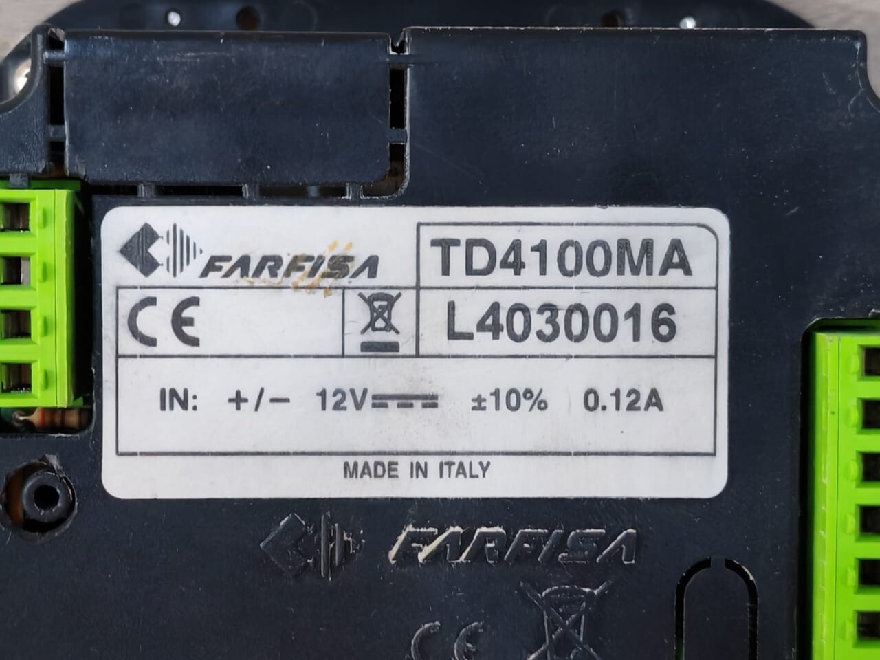 FARFISA TD4100MA FARFISA TD4100MA DIGITAL DOOR STATION 2