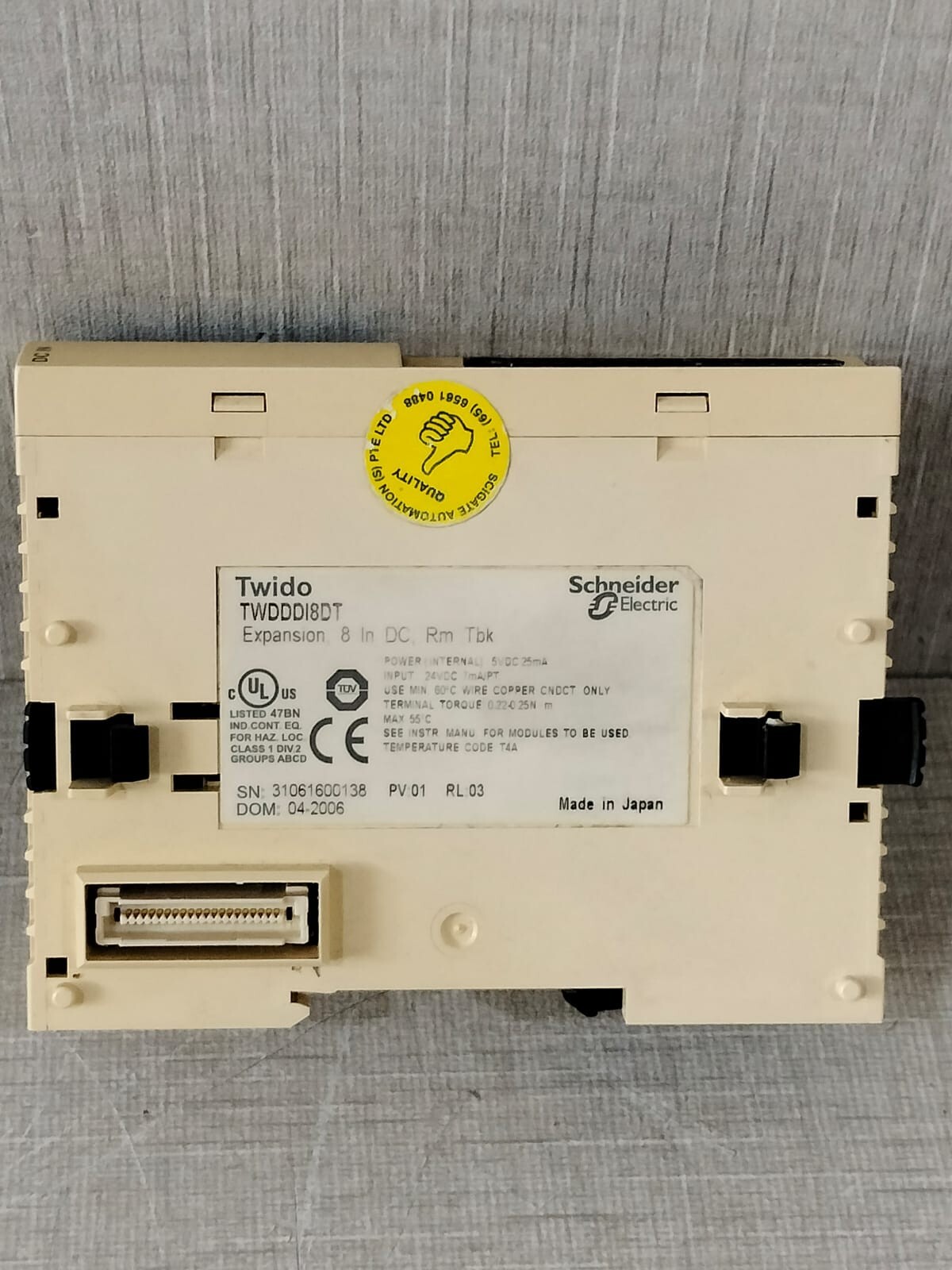 Schneider Electric TWDDRA16RT SCHNEIDER ELECTRIC Twido TWDDDI8DT DC IN / TWDDRA16RT RELAY OUT Expansion Module 2