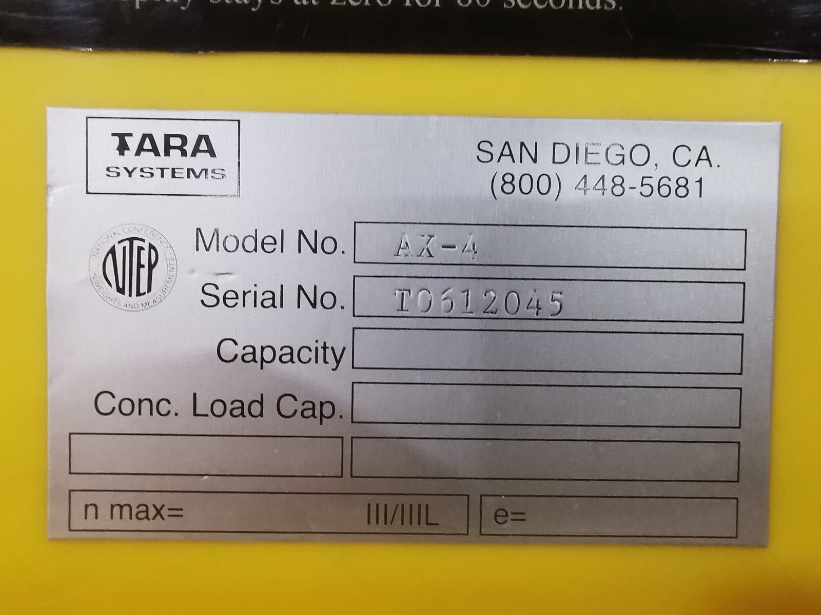 TARA AX-4 TARA TR-1-NK PRESSURE SENSOR AX-4 2