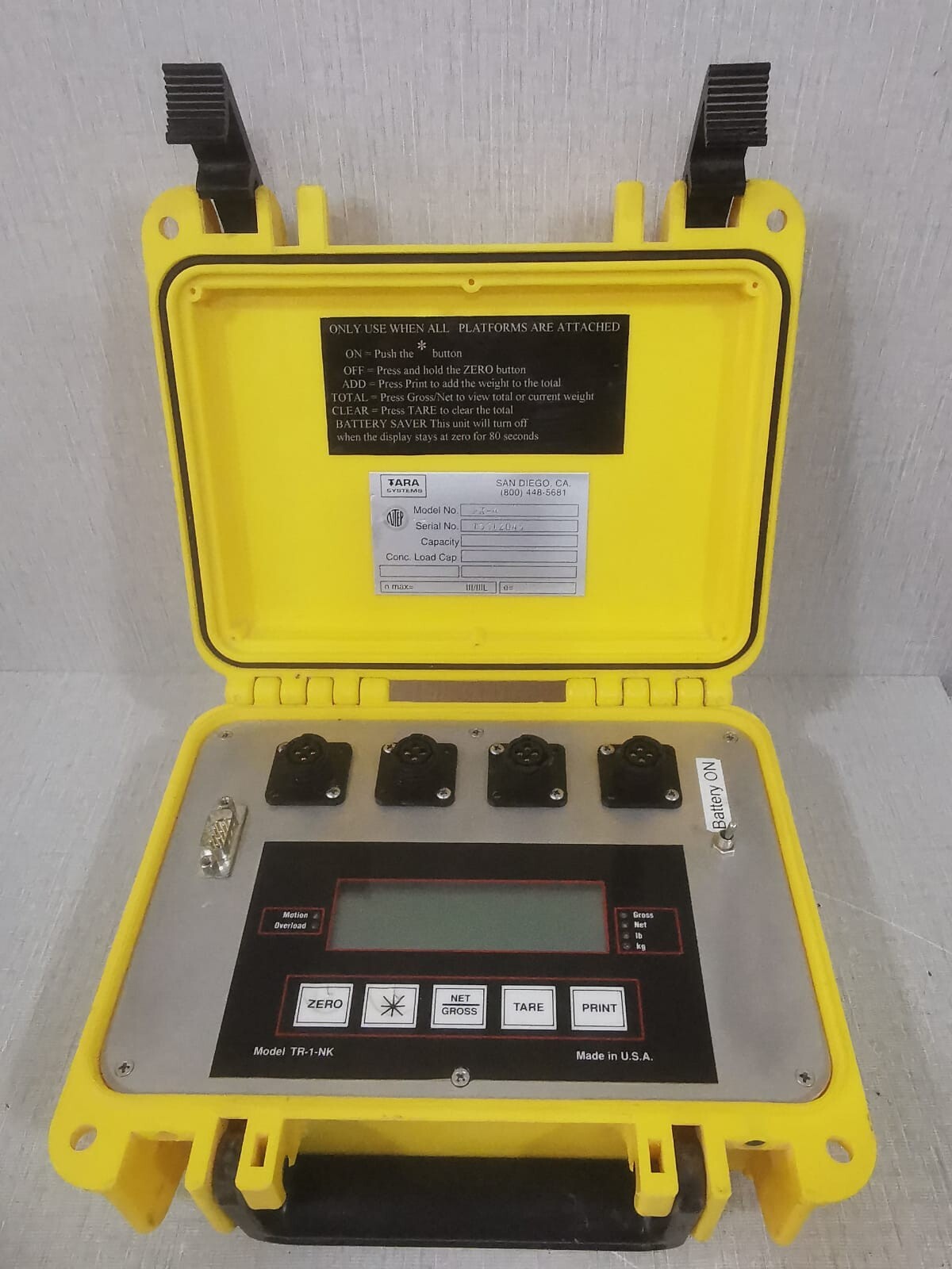TARA AX-4 TARA TR-1-NK PRESSURE SENSOR AX-4 4