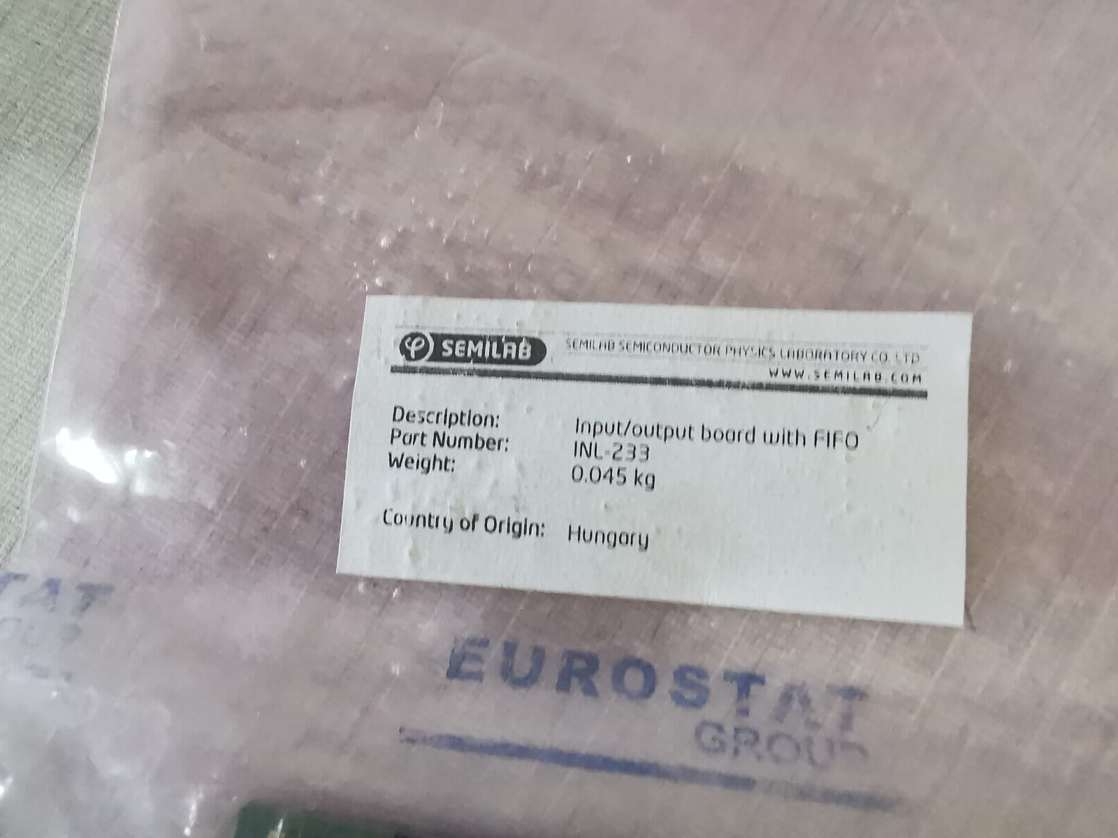 SEMILAB INL-233 SEMILAB Inline-9 2/2 Input/Output Board INL-233 6