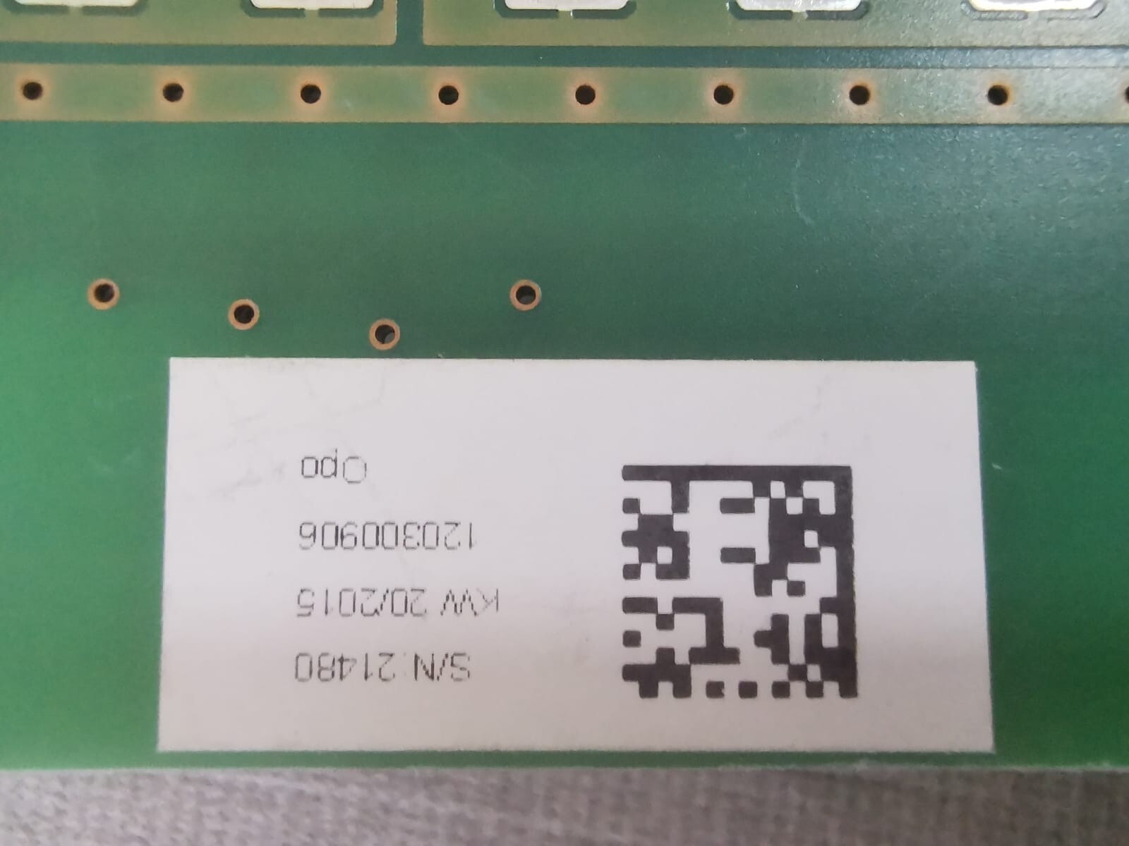 UNKNOWN OPO_V403-DDF 120300906 CONTROL BOARD OPO_V403 DDF 3