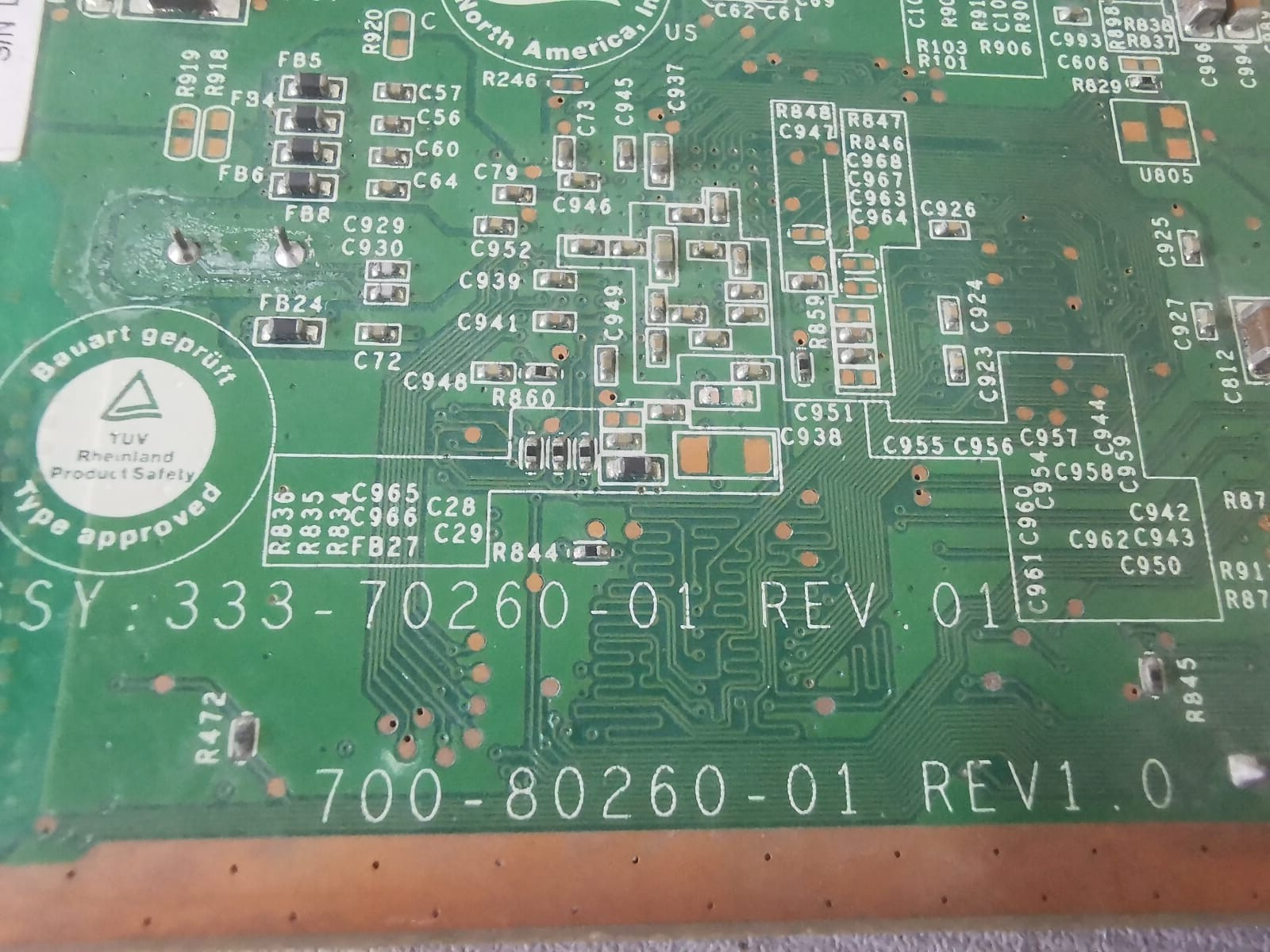Unbranded ASSY 333-70260-01 REV.01 700-80260-01 REV1.0 CONTROL BOARD ASSY 333-70260-01 REV.01 3