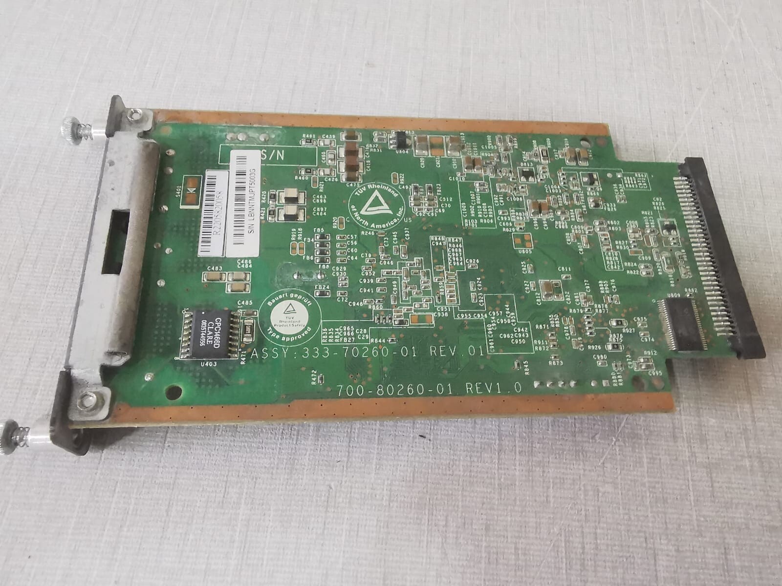 Unbranded ASSY 333-70260-01 REV.01 700-80260-01 REV1.0 CONTROL BOARD ASSY 333-70260-01 REV.01 4