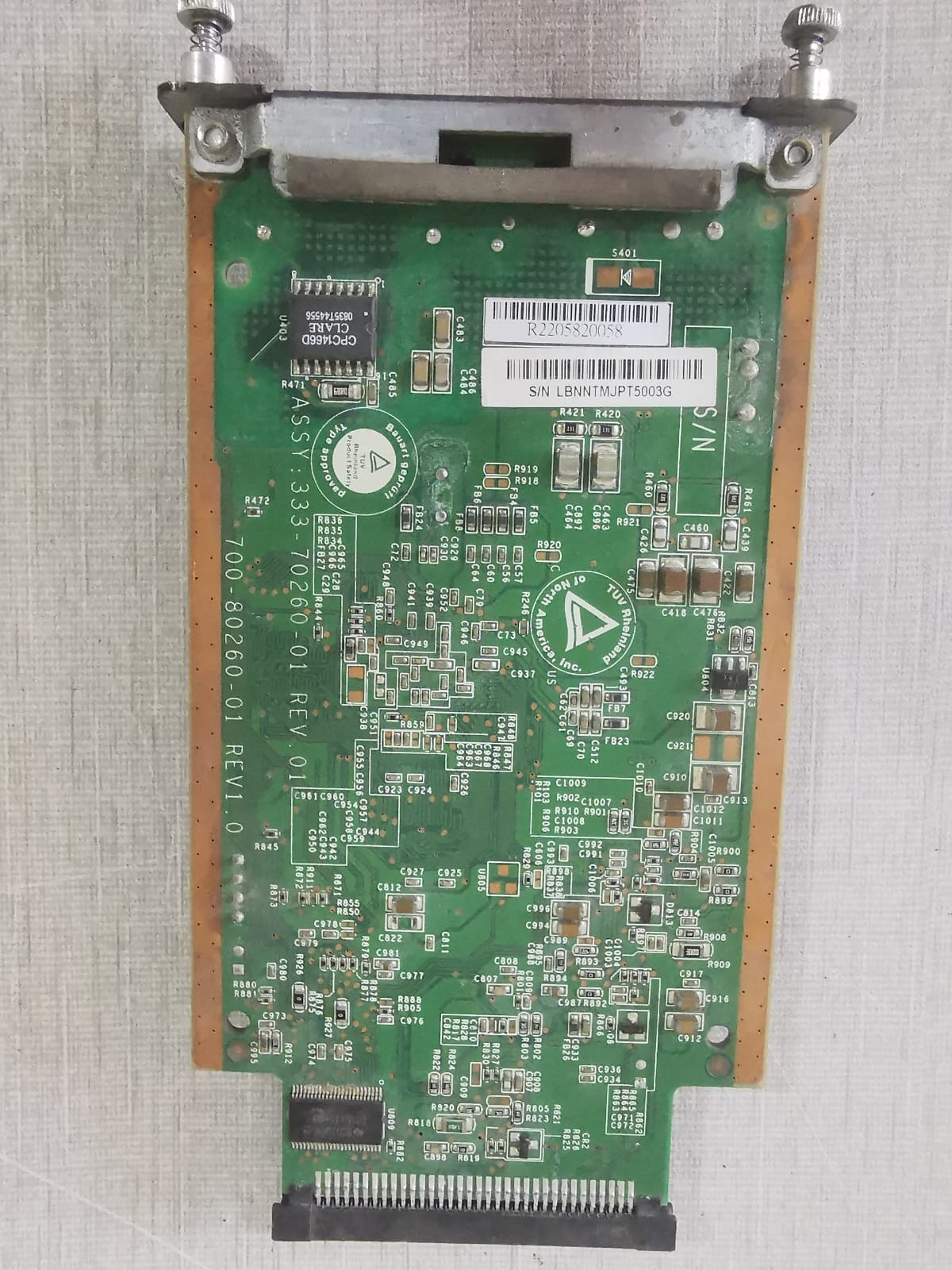 Unbranded ASSY 333-70260-01 REV.01 700-80260-01 REV1.0 CONTROL BOARD ASSY 333-70260-01 REV.01 5