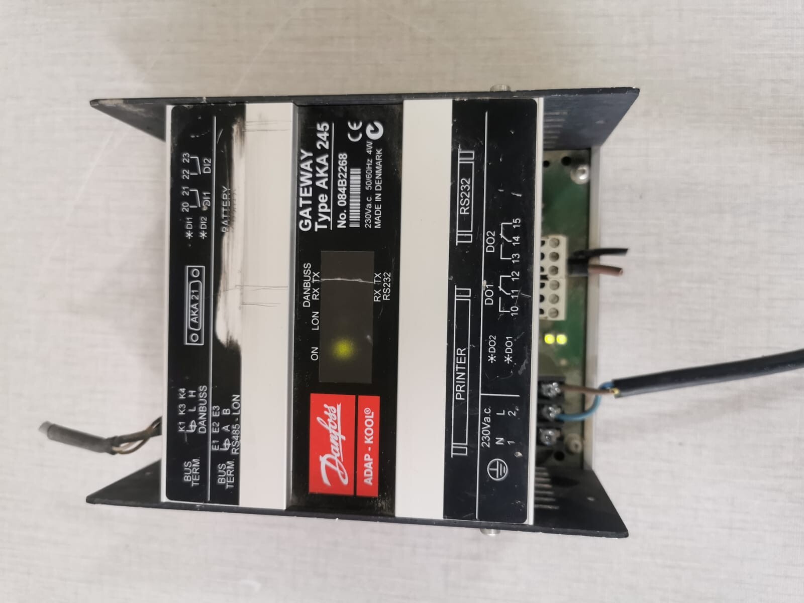 Danfoss AKA-245 Danfoss ADAP-KOOL GATEWAY Type AKA 245 Damaged Screen 4
