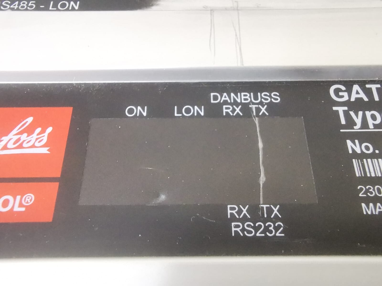 Danfoss AKA-245 Danfoss ADAP-KOOL GATEWAY Type AKA 245 Damaged Screen 6