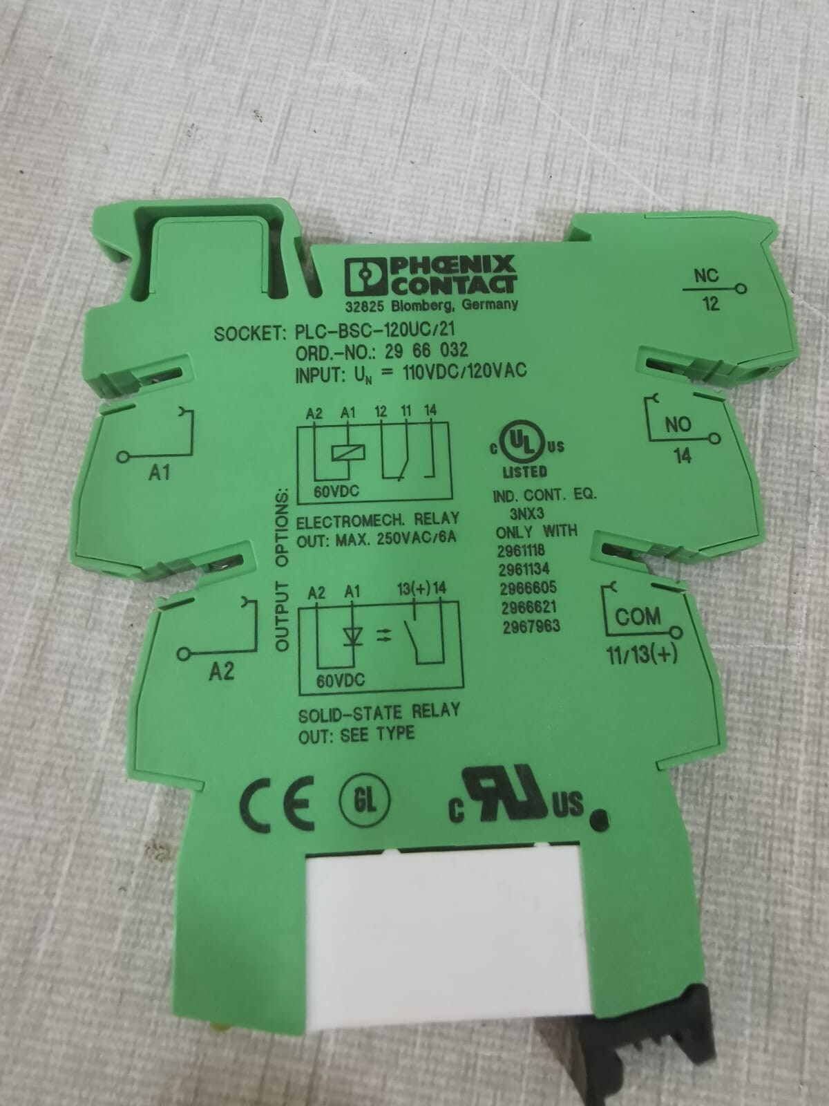 Phoenix Contact BSC-120UC21 PHOENIX CONTACT PLC-BSC-120UC21 5